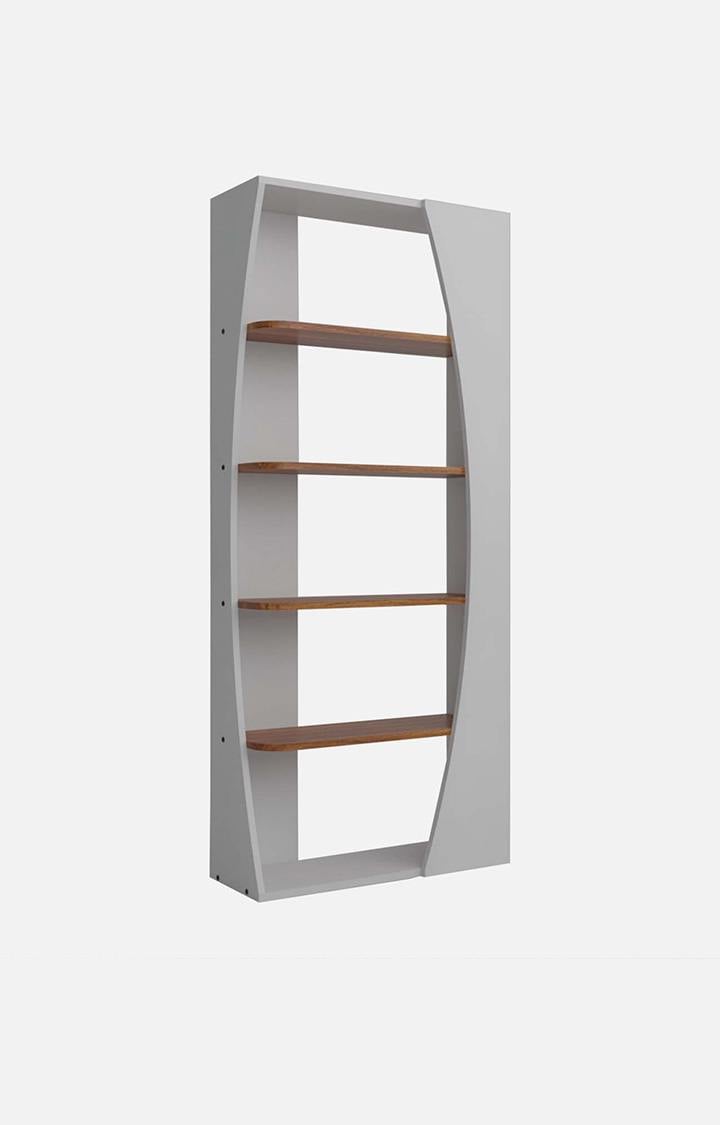 neudot Nikola Engineered Wood Bookshelf Cabinet Book Rack Organizer with 5 Shelves for Dcor Display Floor Standing for Home Library (Finish Color - Frosty White, Knock Down)