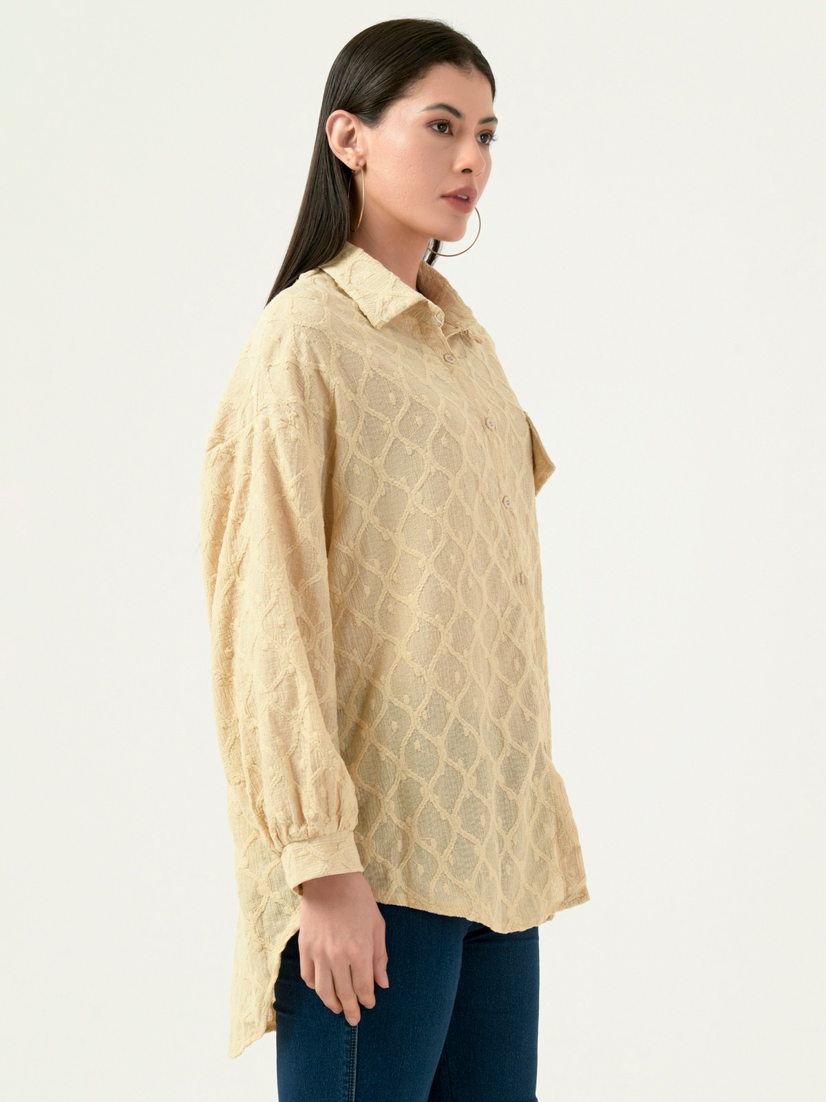 Albion Women Smart Premium Fown Casual Shirt