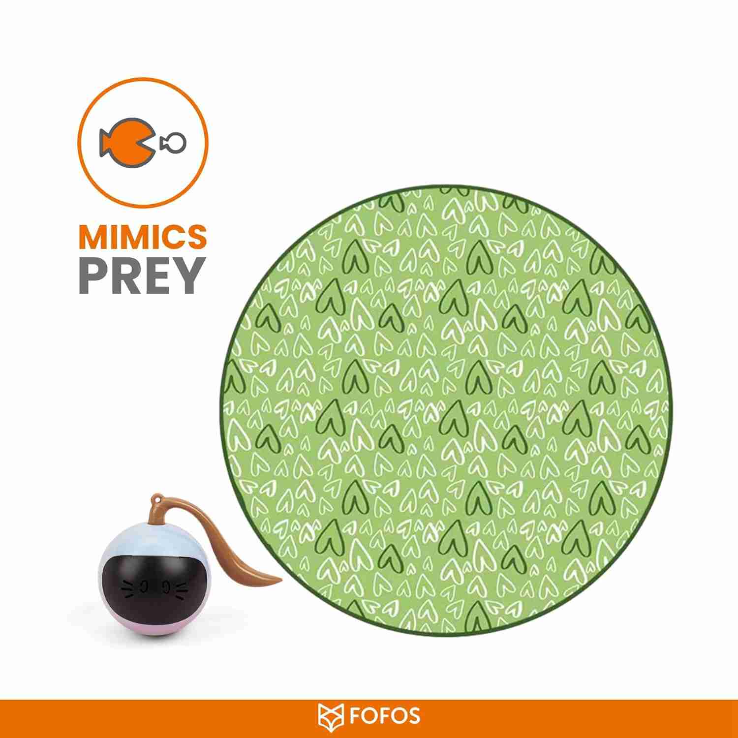 Barkbutler Fofofs Cat Magic Ball Cover, Green