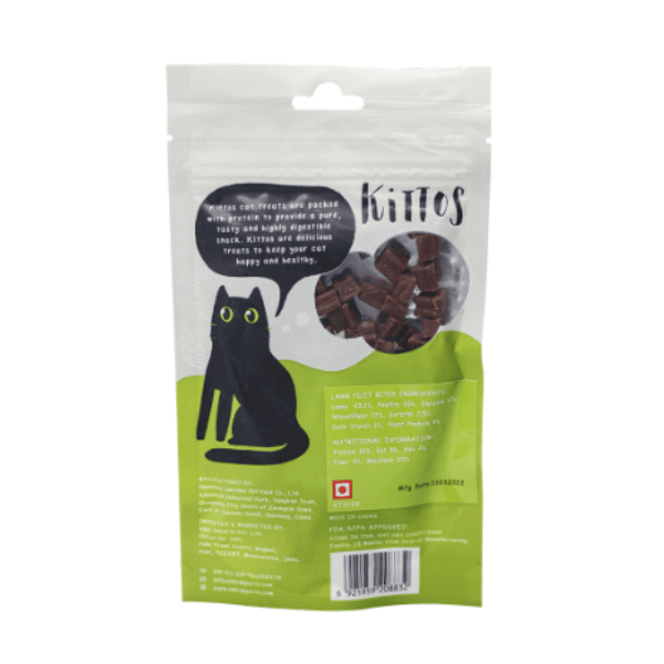 Kittos Lamb Filet Bites Cat Treat - 35g