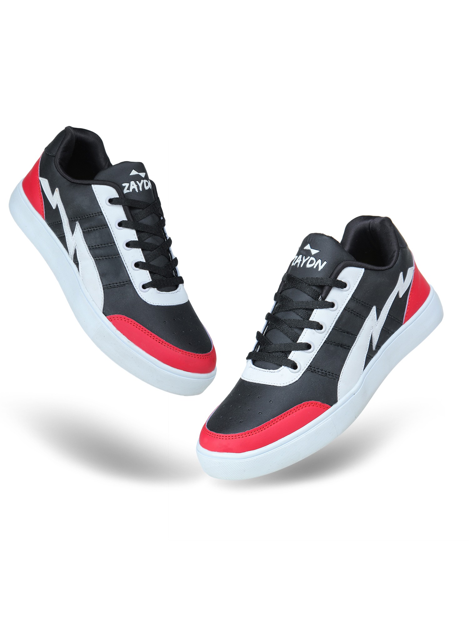 ZAYDN Sneakers For Men (Black, Red)