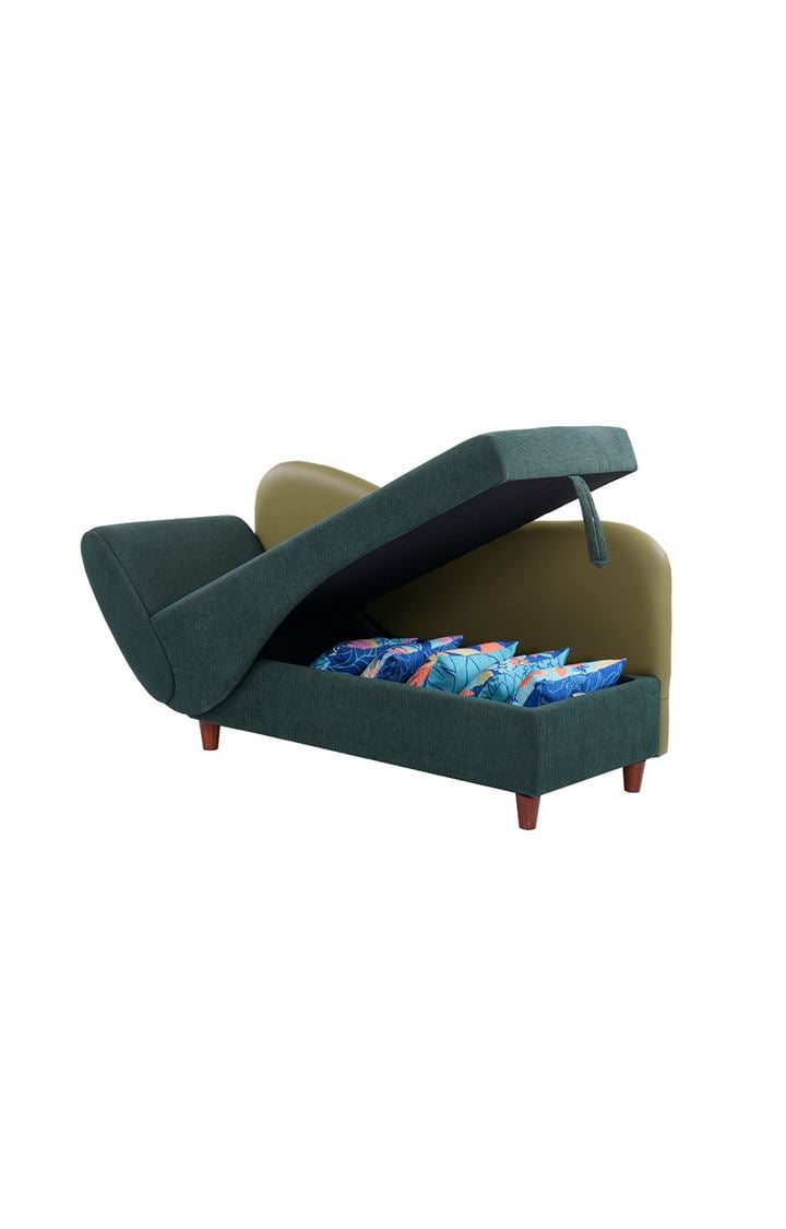 Viva Storage LHS Chaise Lounger Castle Green Colour