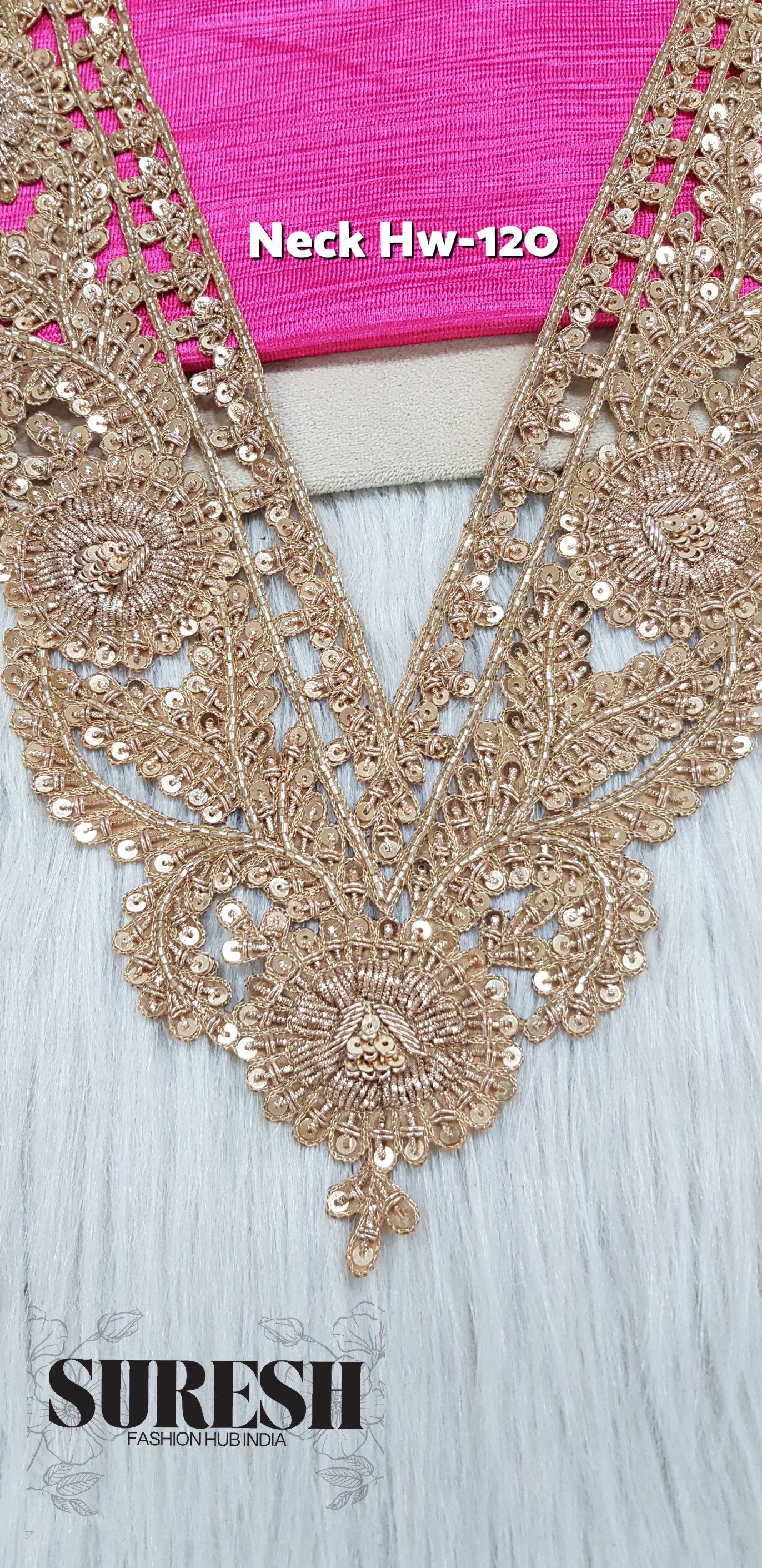 Royal Zardosi Heritage Neck – Mj-120