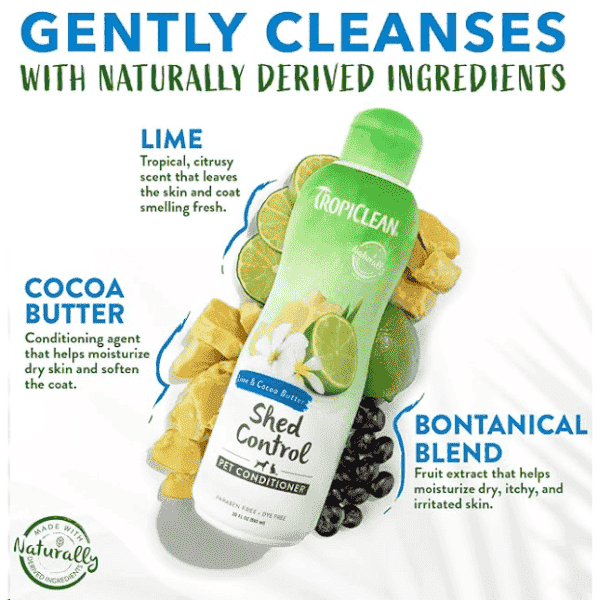 TropiClean Lime & Cocoa Butter DeShedding Pet Conditioner