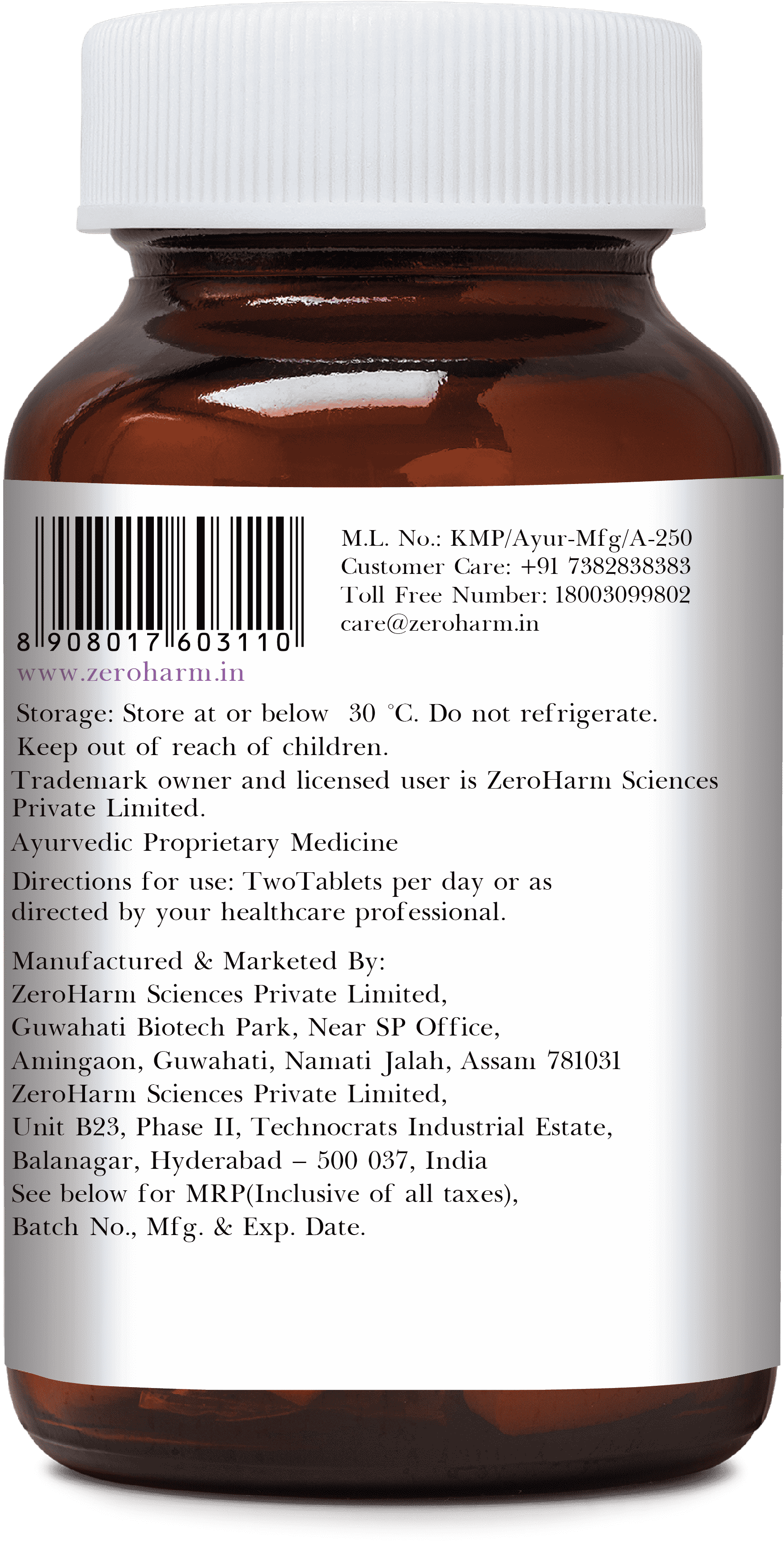 Zeroharm | Holo Oncolis | 60 Tab