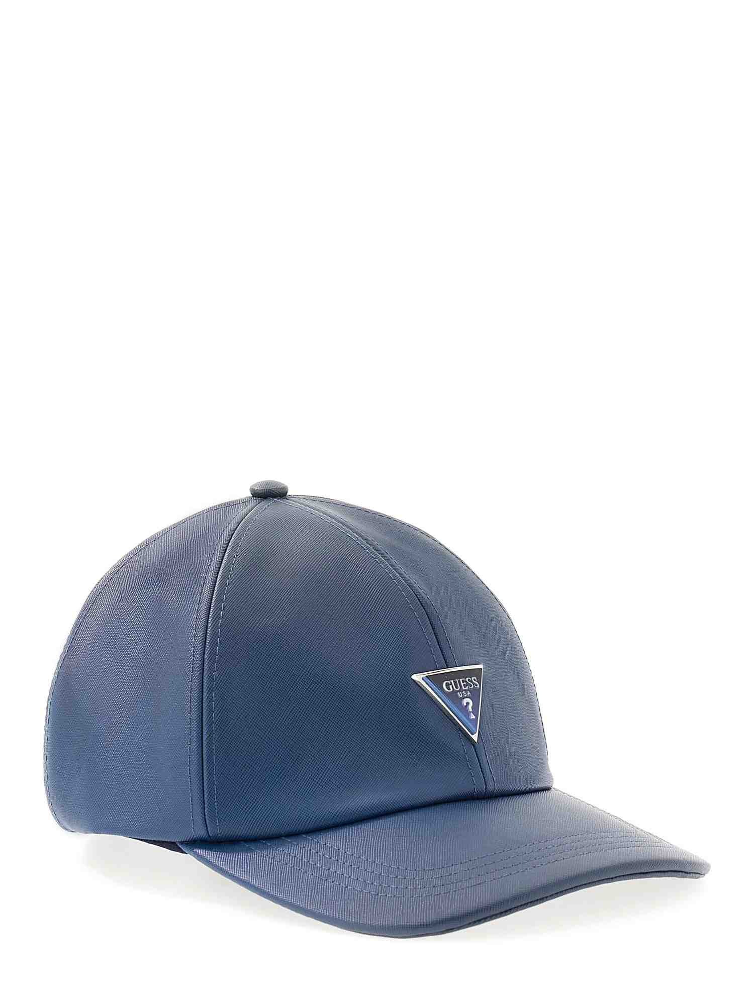 Guess Blue PU Solid MEN Cap