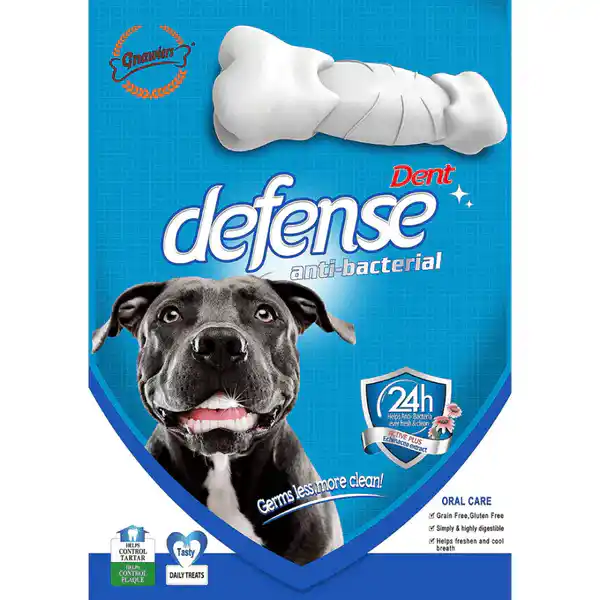 Gnawlers 3 inch Defense Dent Dental Care Chew Bones For Dogs 1pc