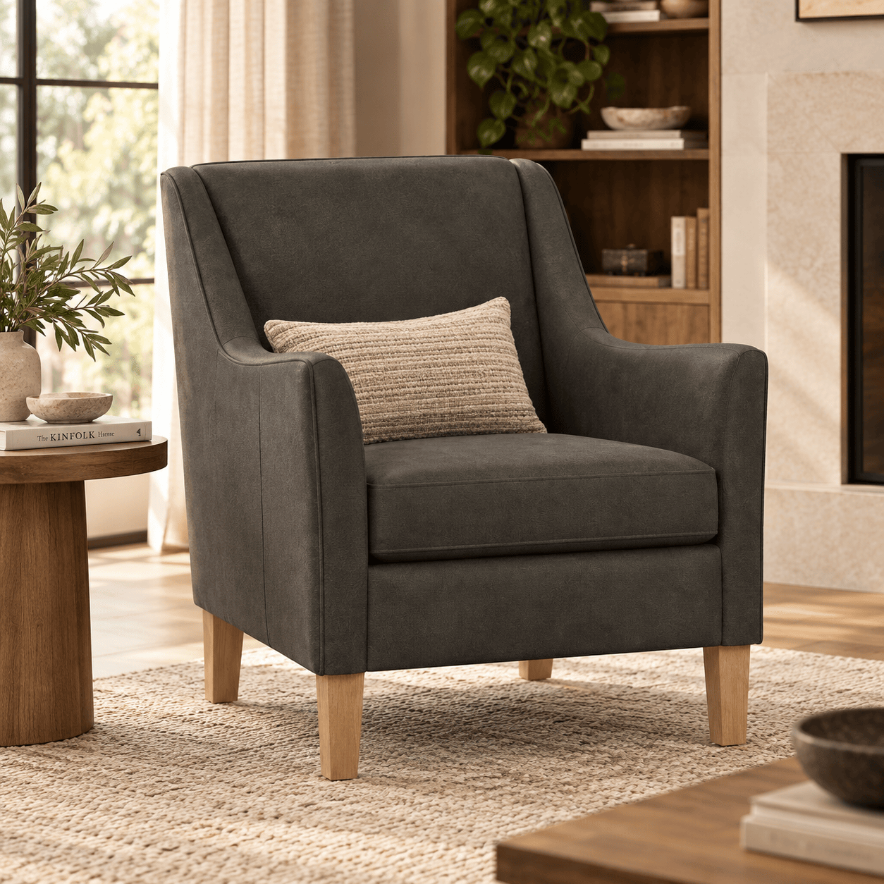 Pottery Barn | Amelia Leather Armchair