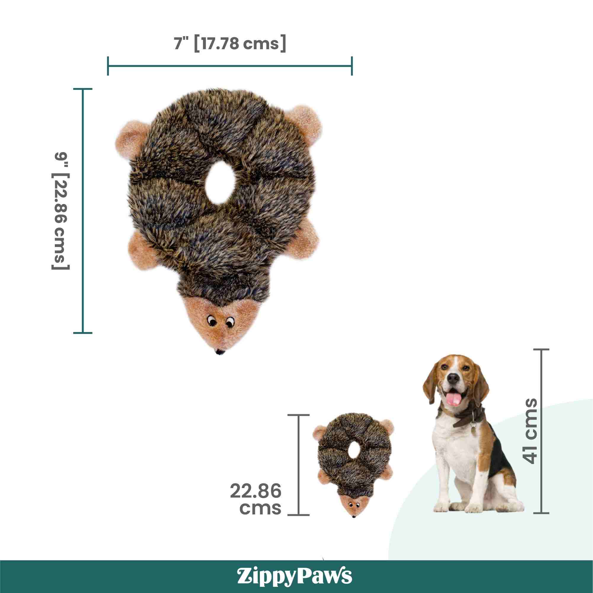 ZippyPaws Loopy Hedgehog Toy for Dogs