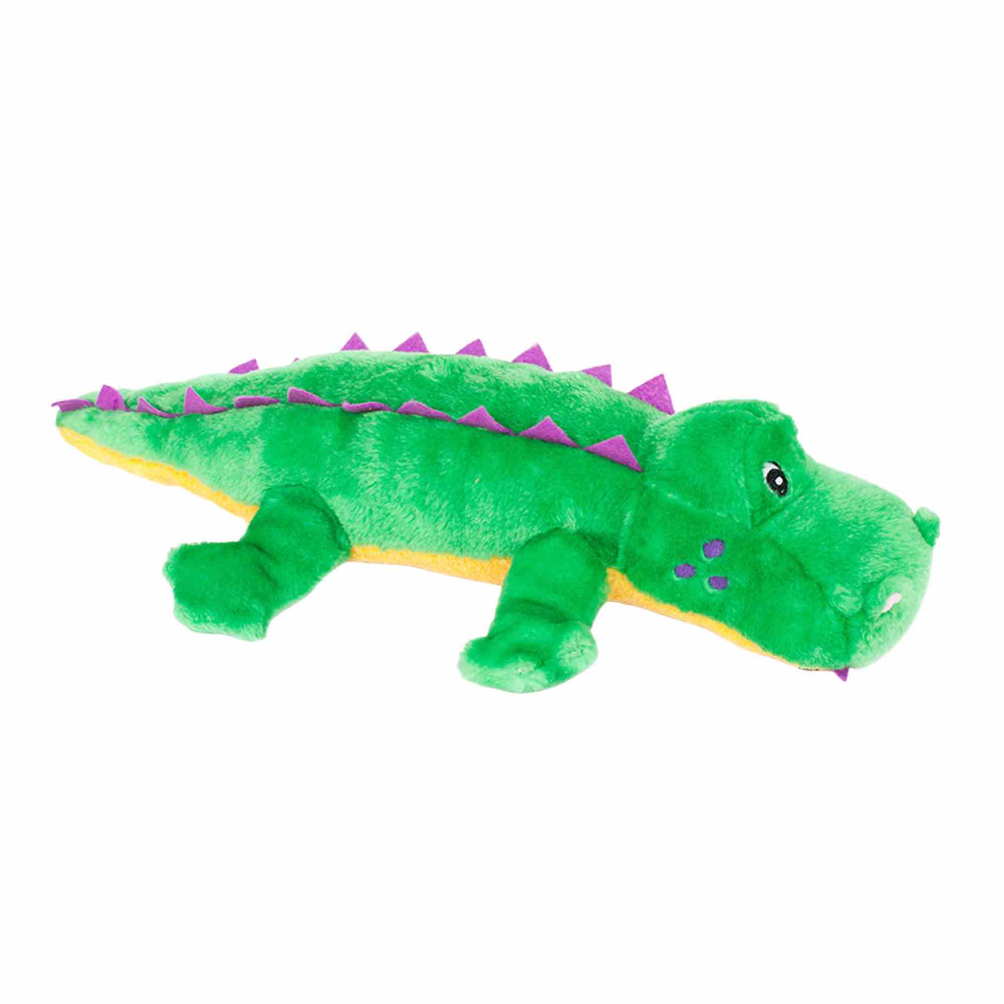 ZippyPaws Grunterz Alvin the Alligator Dog Toy (Green)