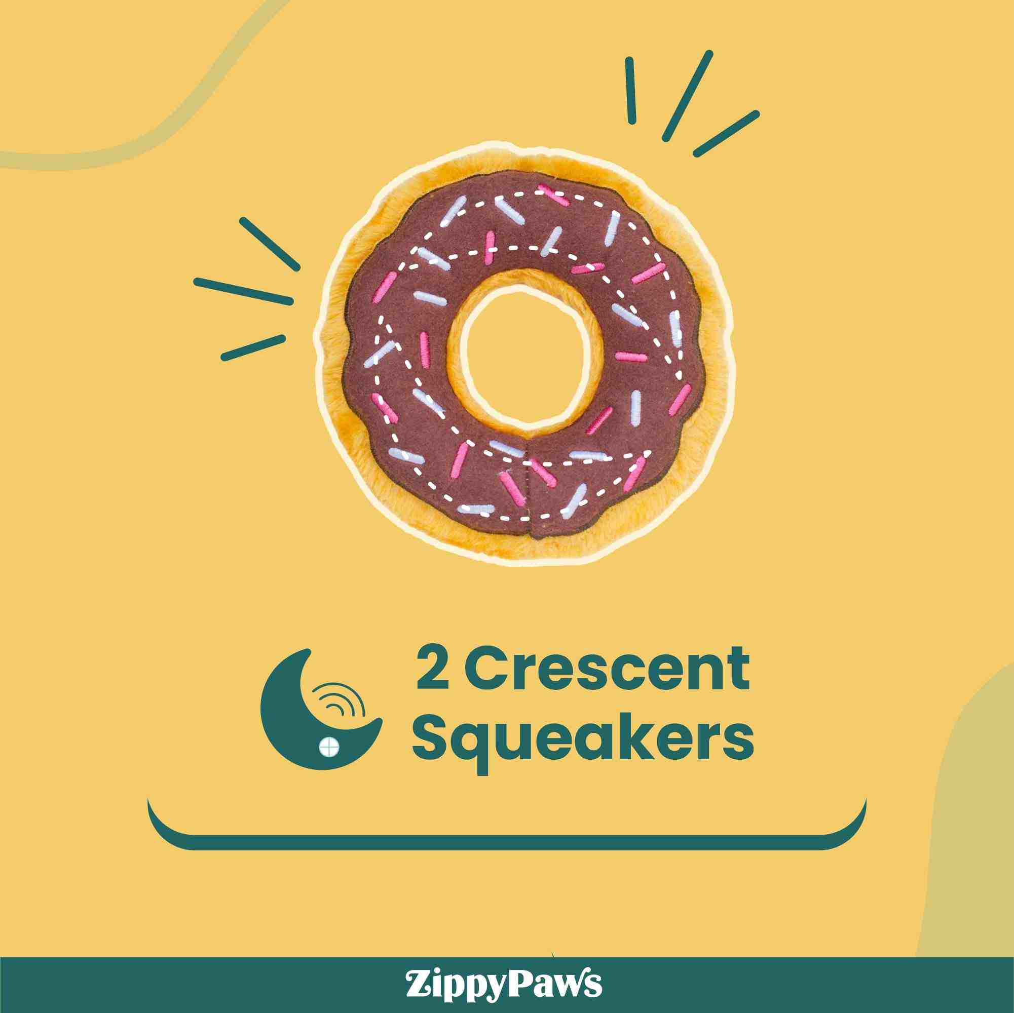 ZippyPaws Donutz Toy for Dogs - Chocolate