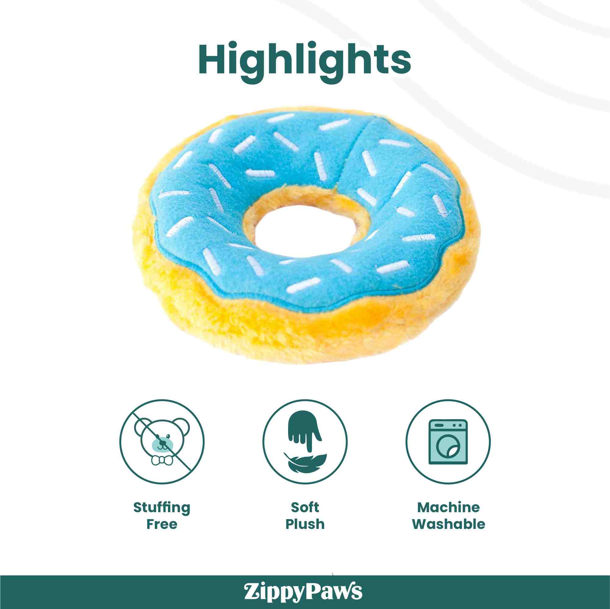 ZippyPaws Donutz Toy for Dogs - Blueberry