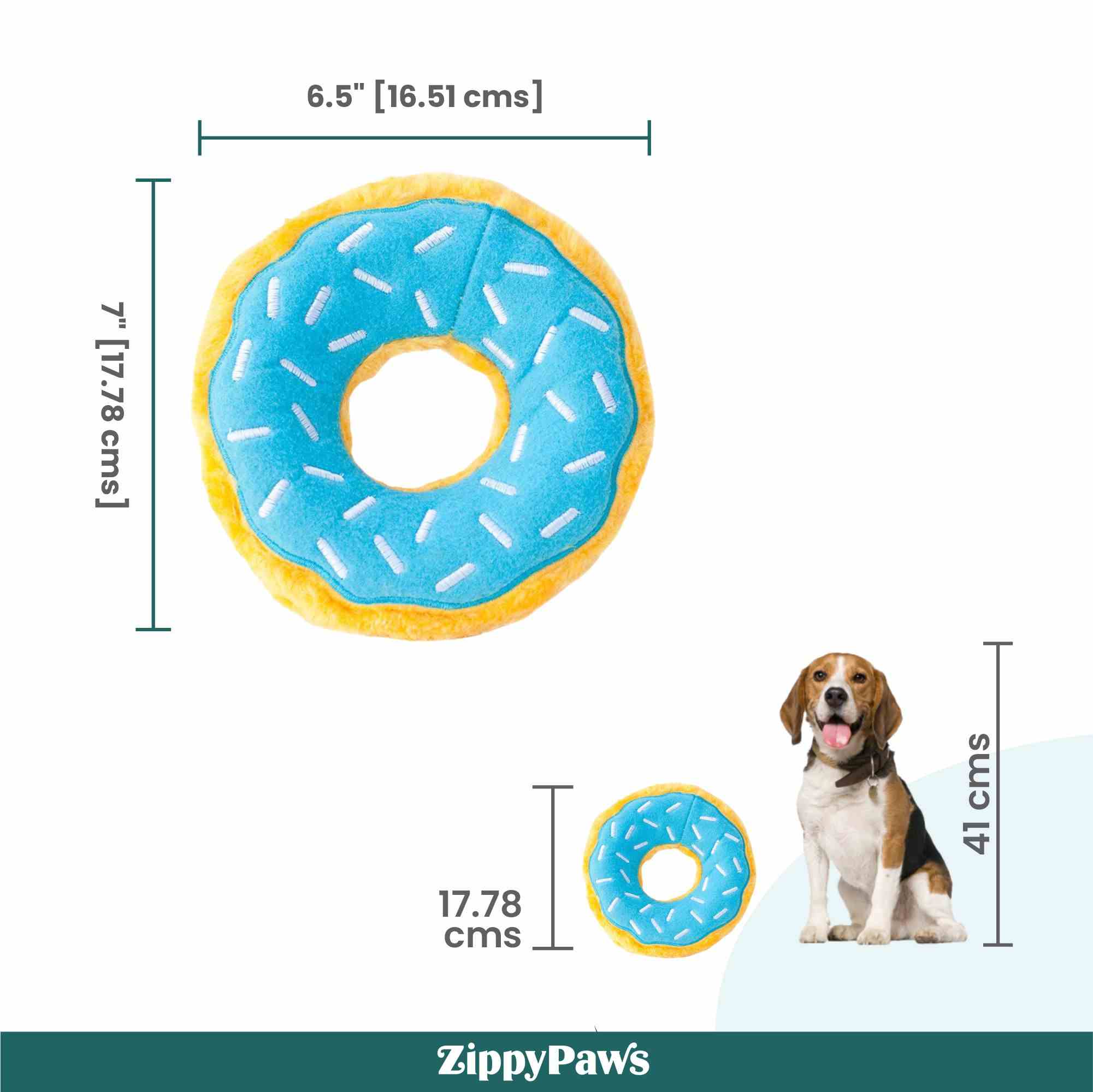 ZippyPaws Donutz Toy for Dogs - Blueberry