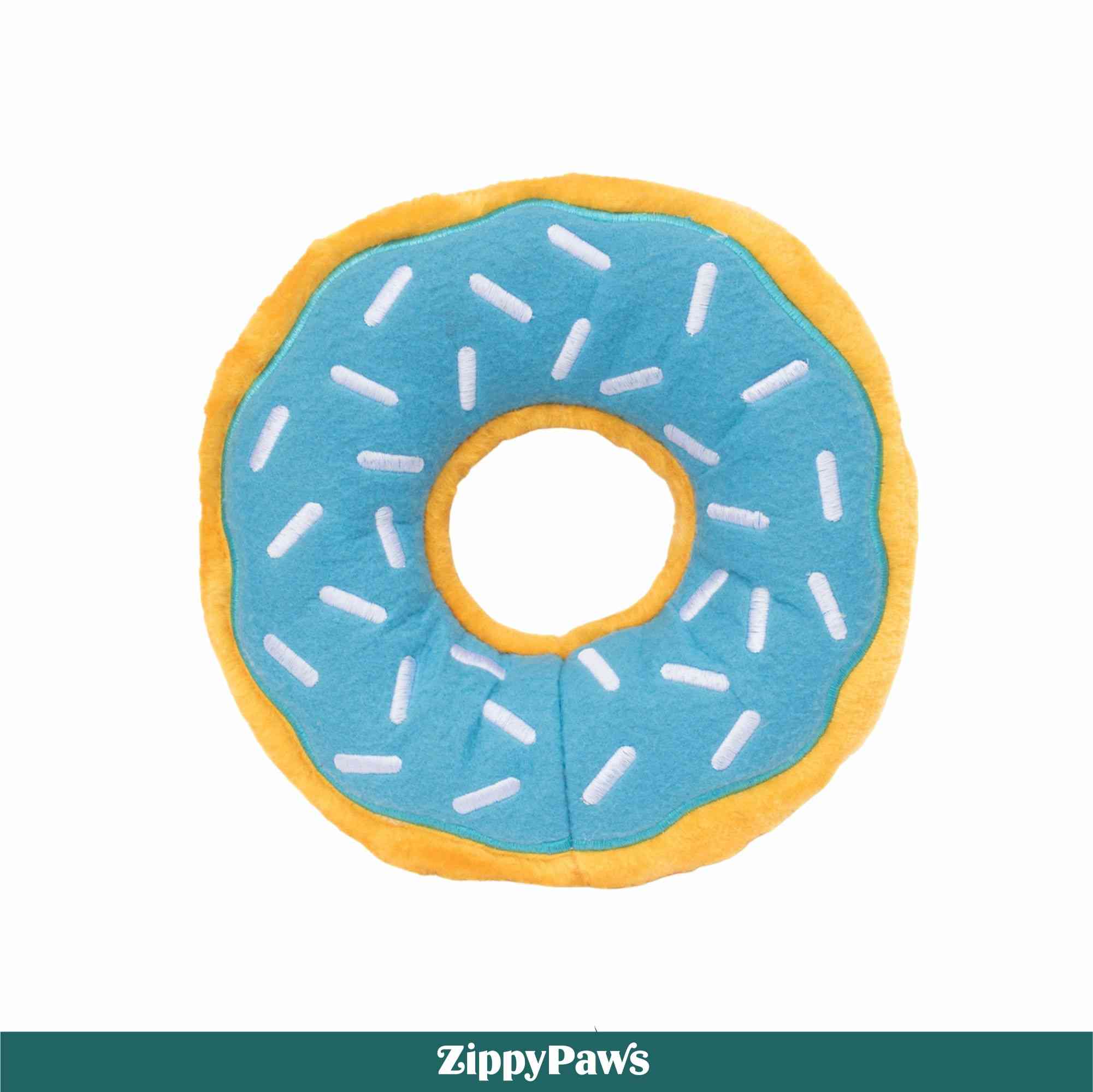 ZippyPaws Jumbo Donutz Toy for Dogs - Blueberry