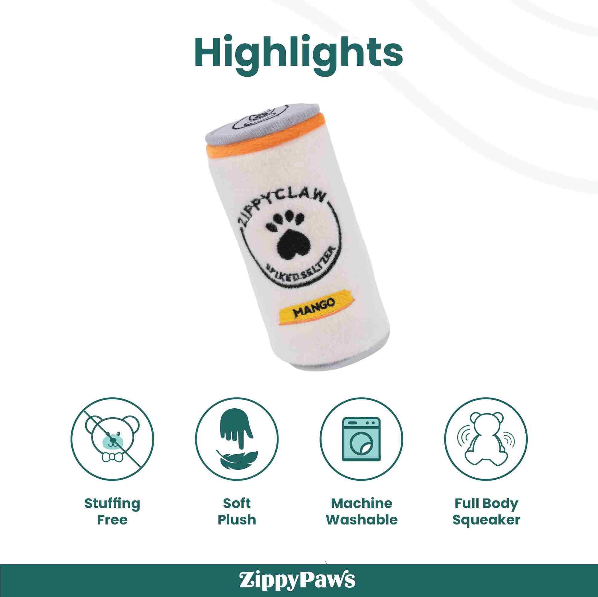 ZippyPaws Squeakie Can Zippy Claw Toy for Dogs