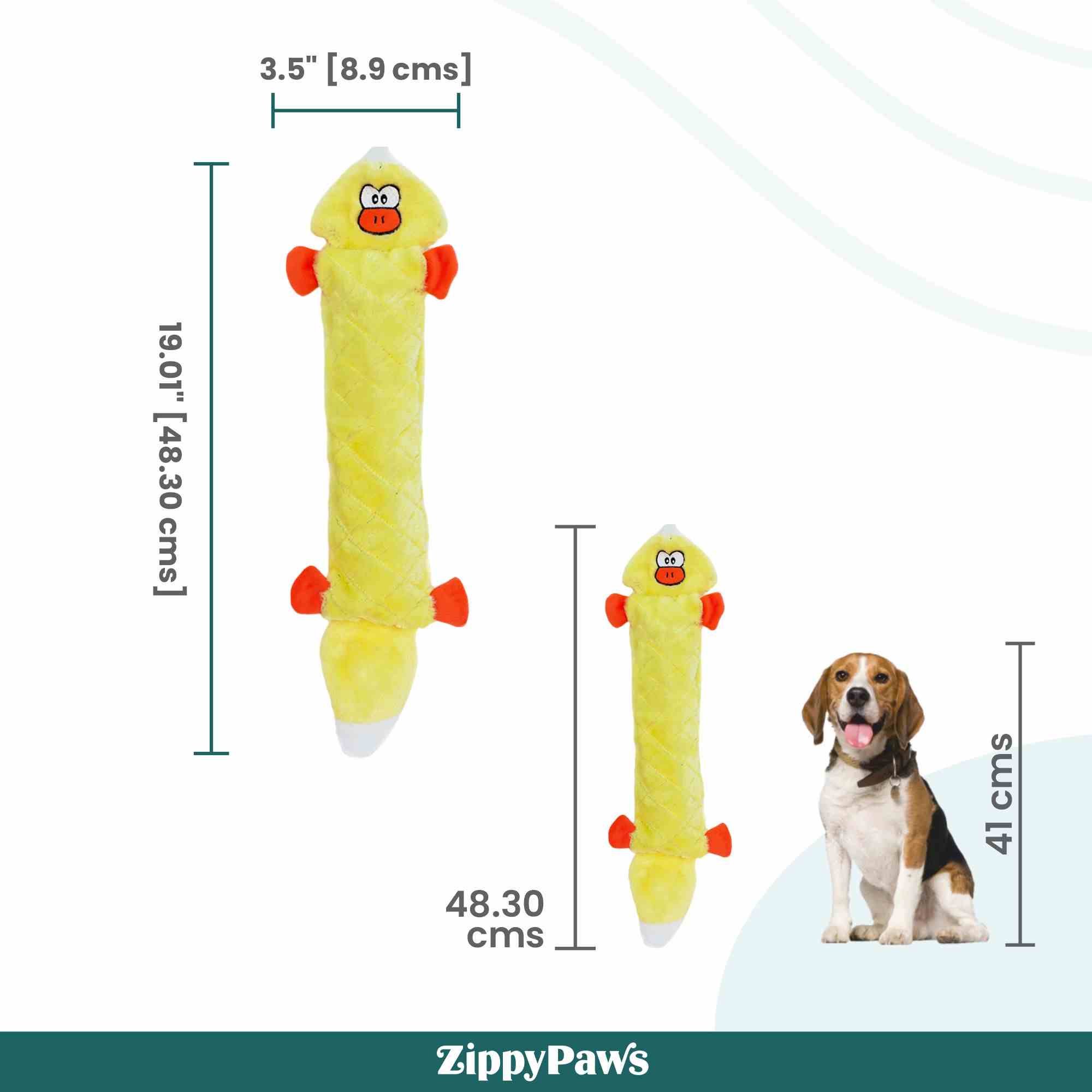 ZippyPaws Jigglerz Dog Toys, Duck