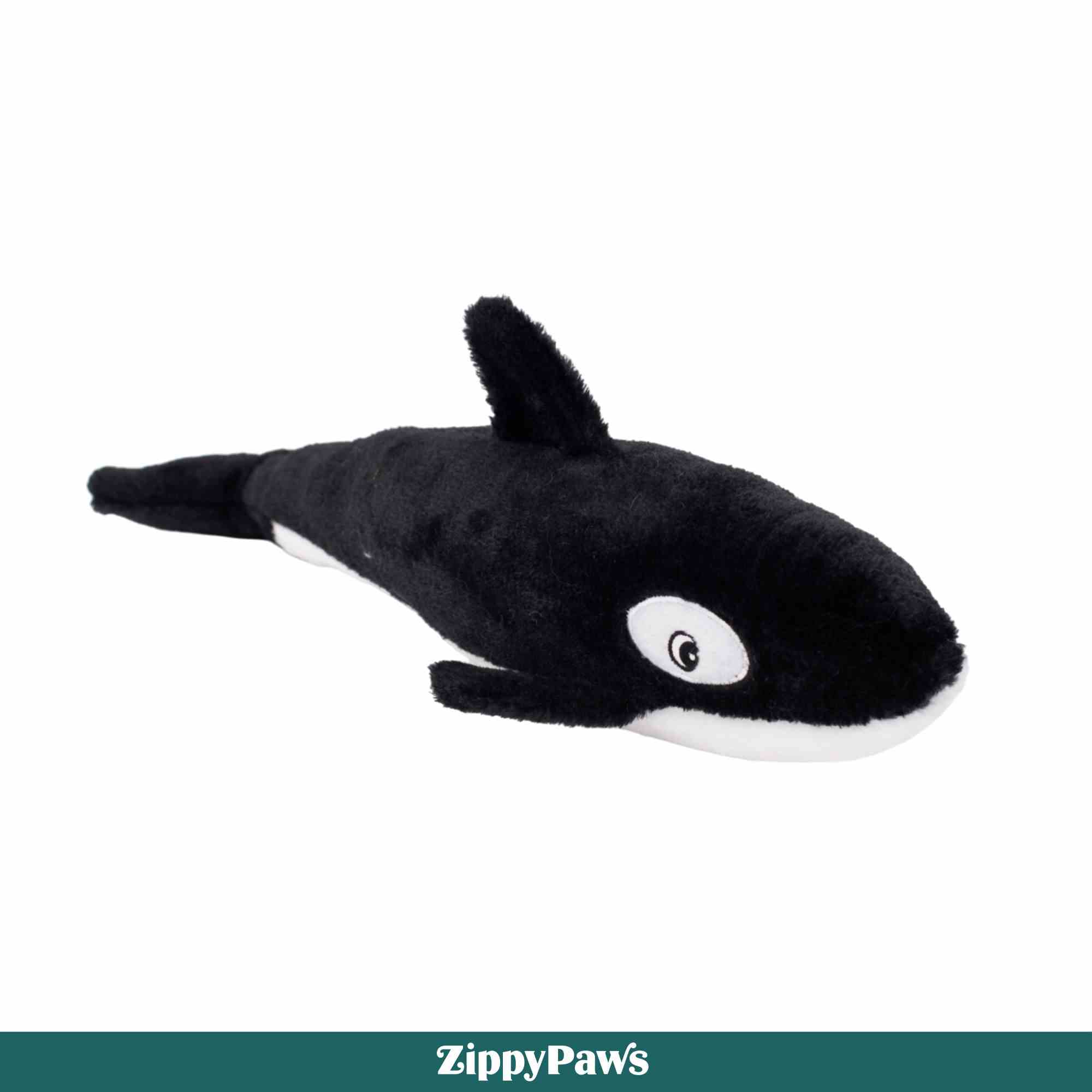 ZippyPaws Jigglerz Killer Whale Toy for Dogs