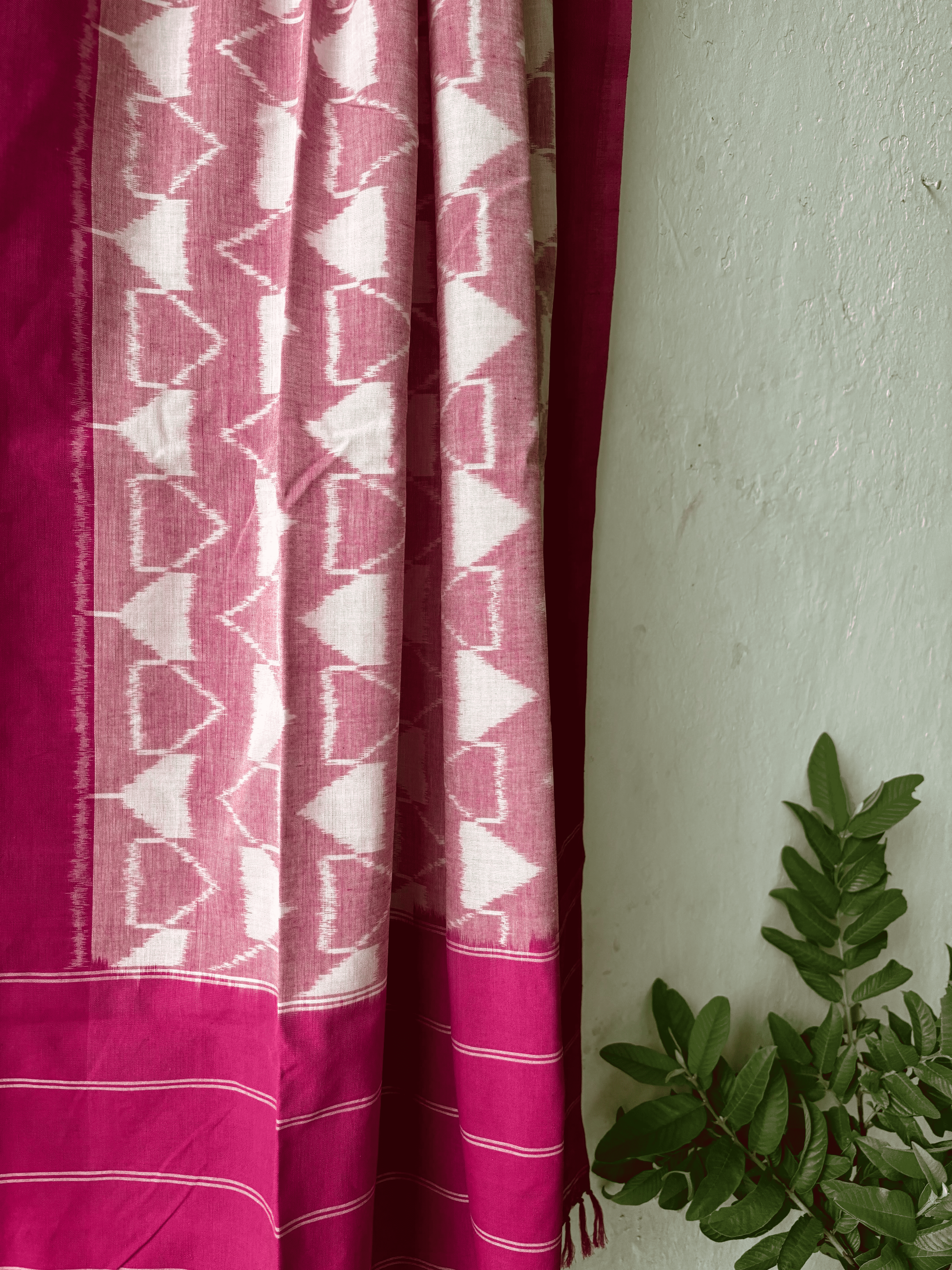 Cotton Triangle Ikat Duppata