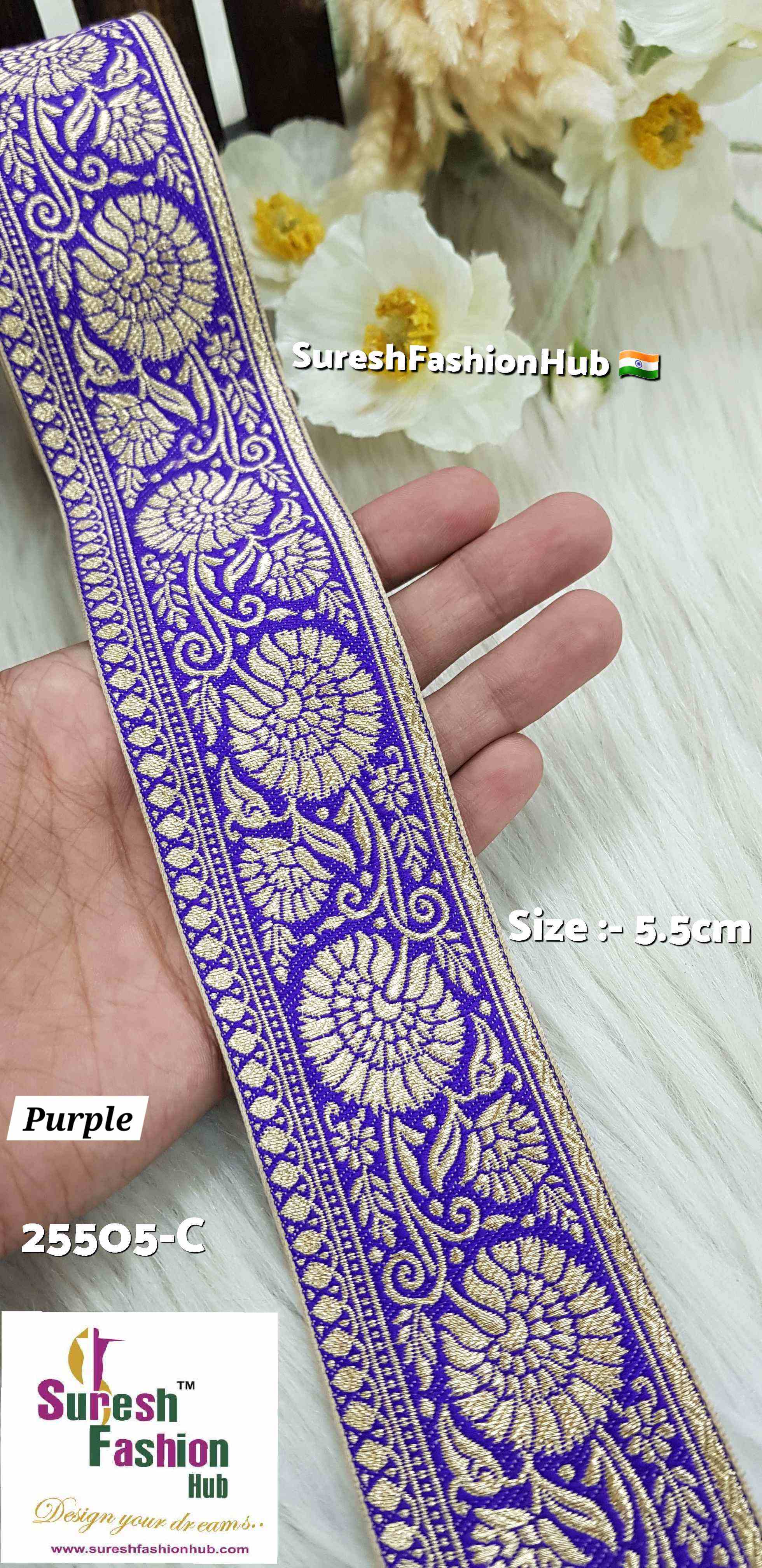 "Navratri Banarasi Laces - Traditional Indian Festive Laces" "Golden Silver Banarasi Lace - Elegant Metallic Trims for Garments" "Cutwork Banarasi Laces - Intricate Openwork Designs" "Common Banarasi Laces - Versatile Decorative Trim for Clothing" "Pearl and Stone Banarasi Laces - Embellished Trims with Pearls and Ston