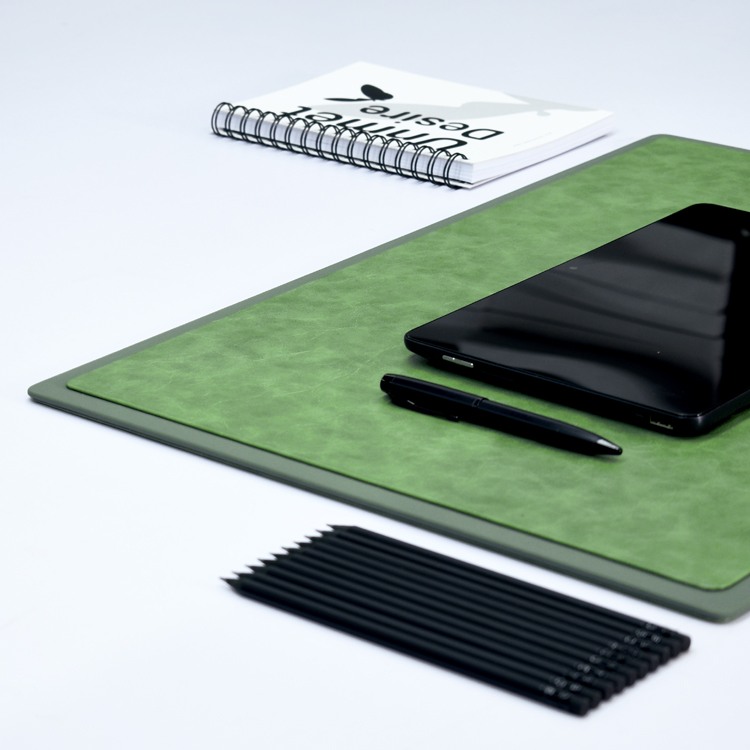 22x16 Inches Rigid Desk Blotter | Moderno | Sea Green