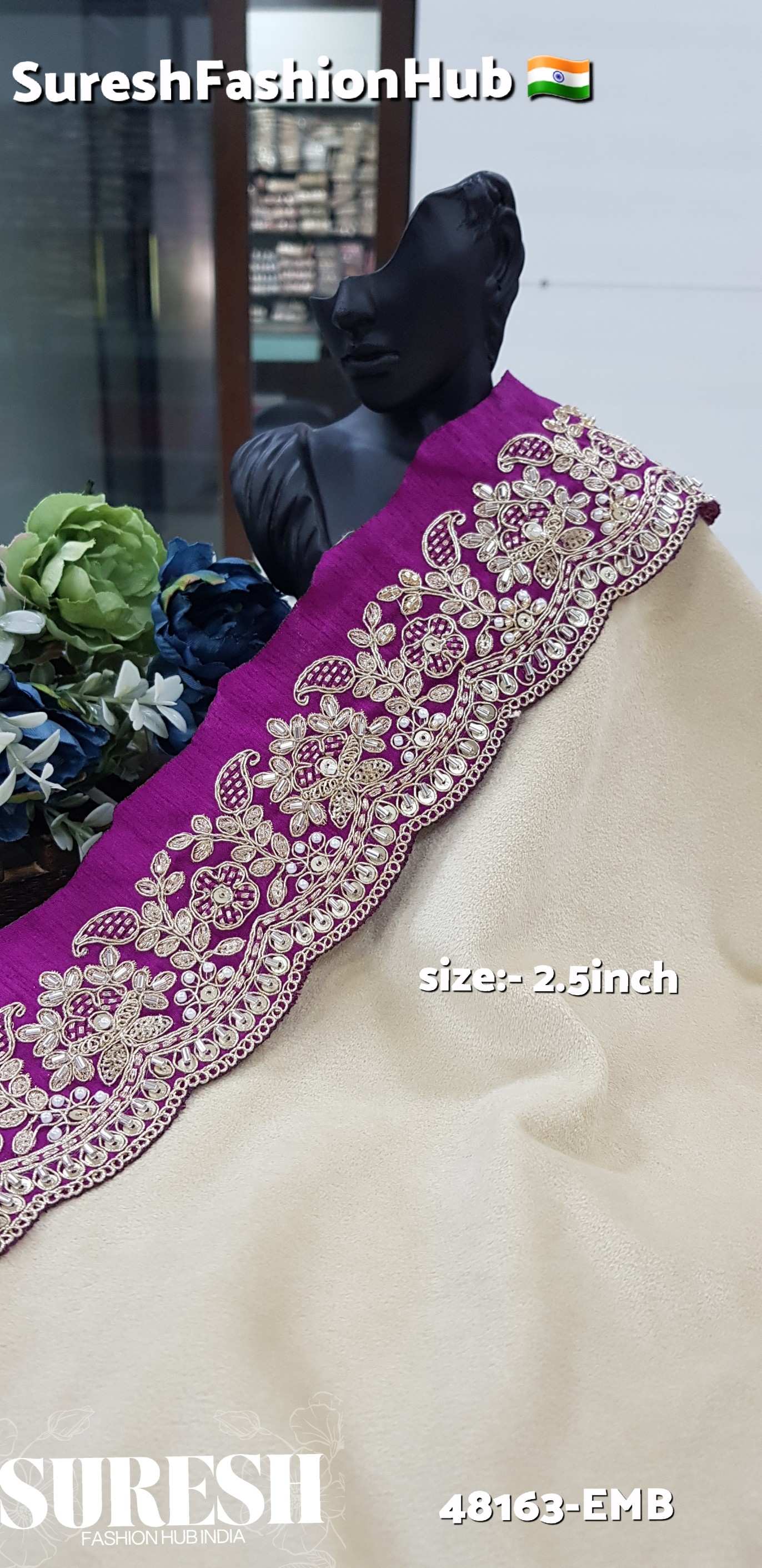 Magenta Dream Floral Lace