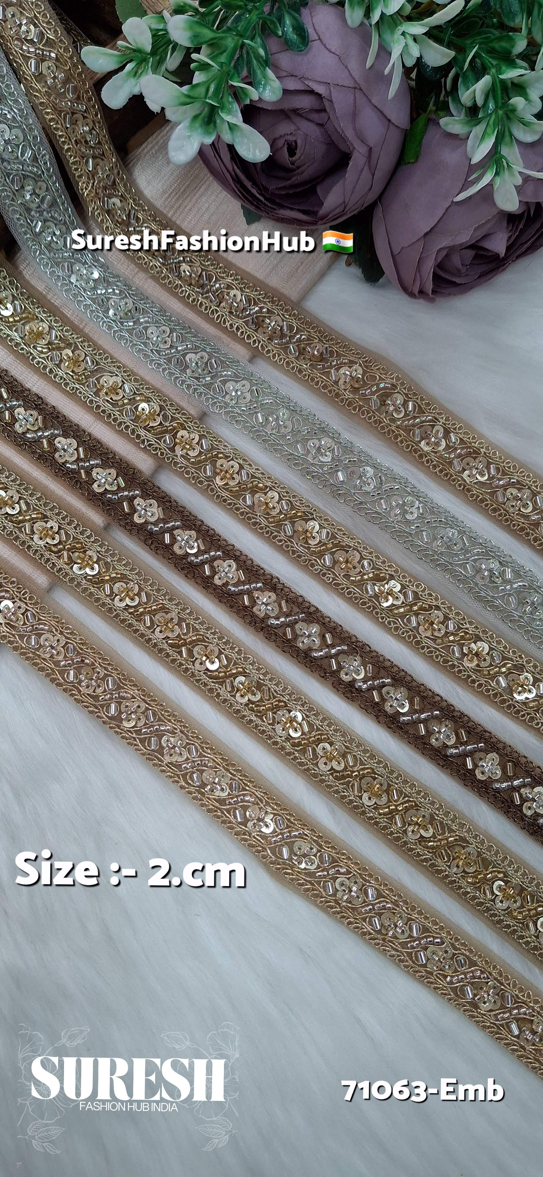 Rose Bloom Embroidery Border Lace