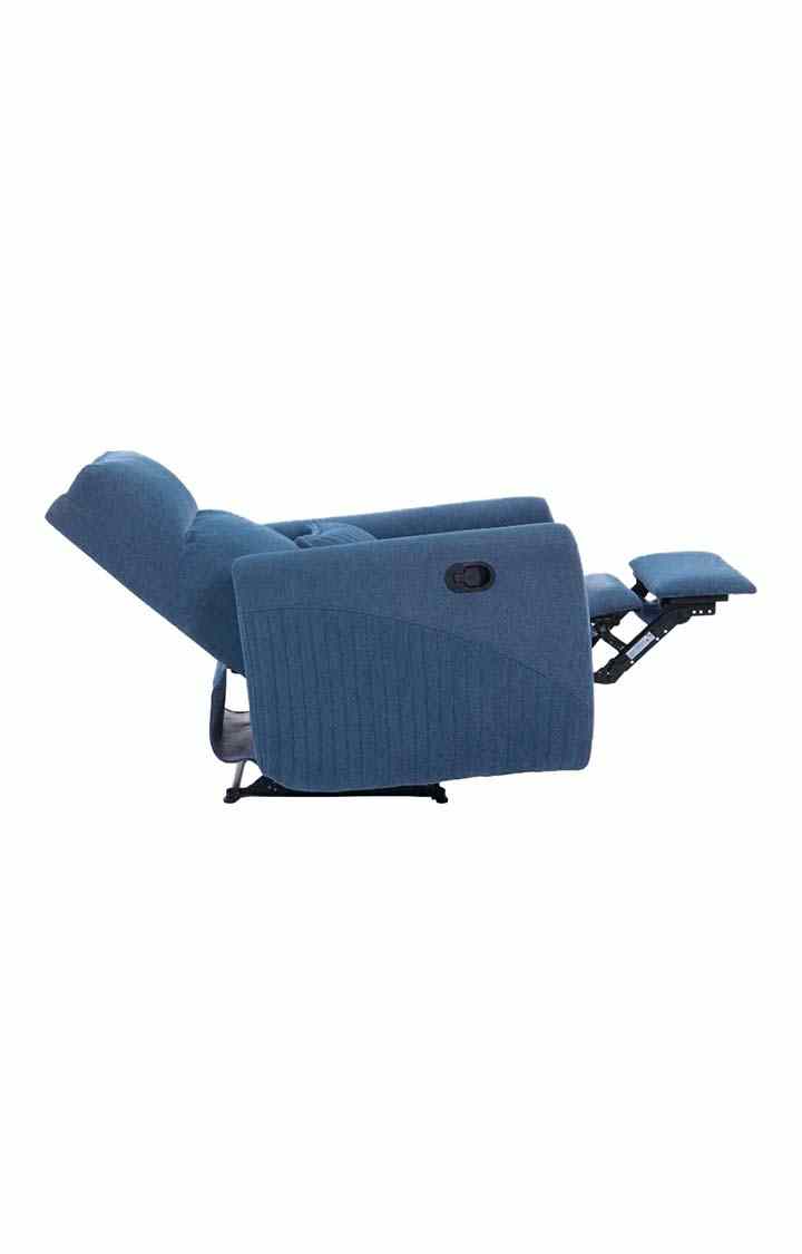 neudot Eazy Boy Single Seater Fabric Recliner - Dusky Blue