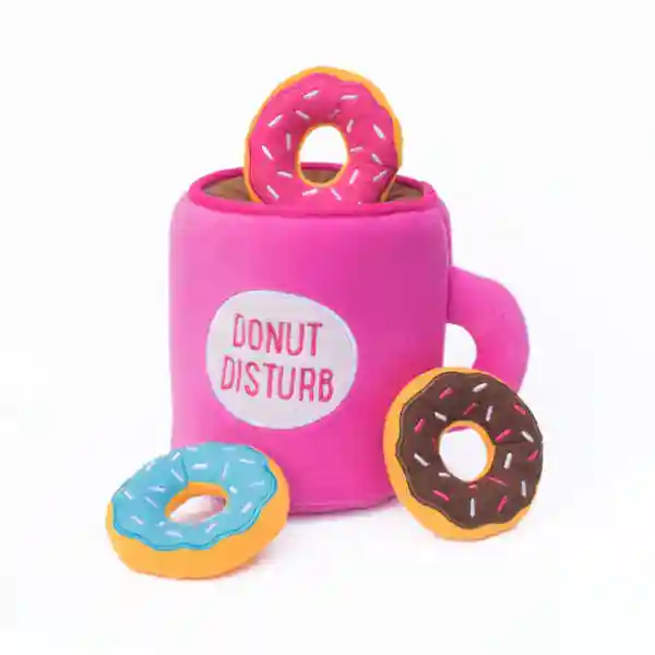 Zippy Paws Zippy Burrow Coffee and Donutz Dog Toy