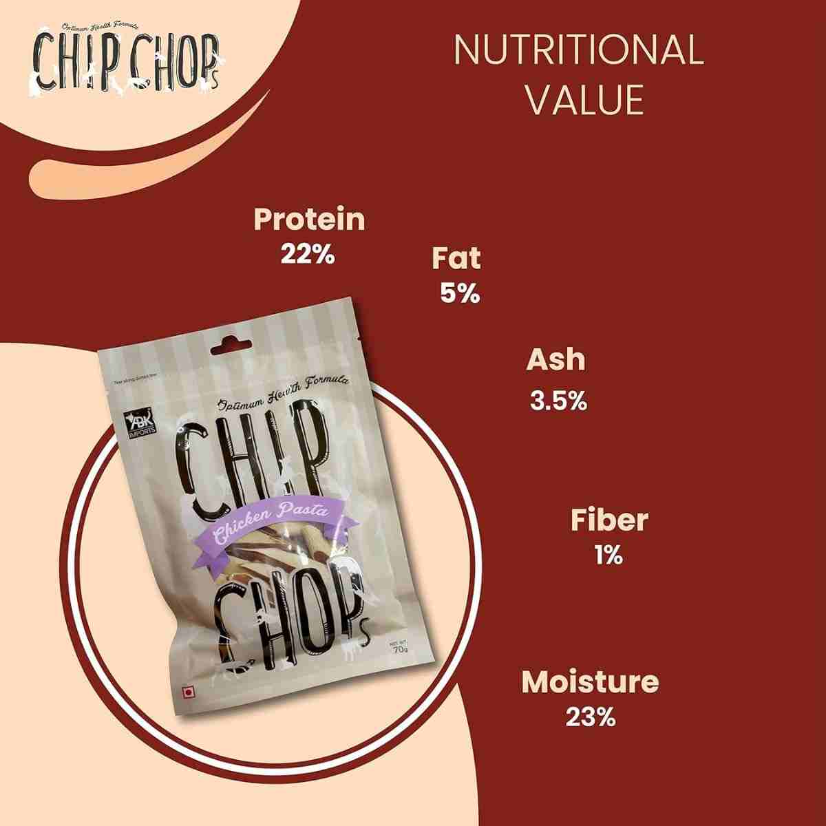 Chip Chops Chicken Pasta Dog Treat - 70gm
