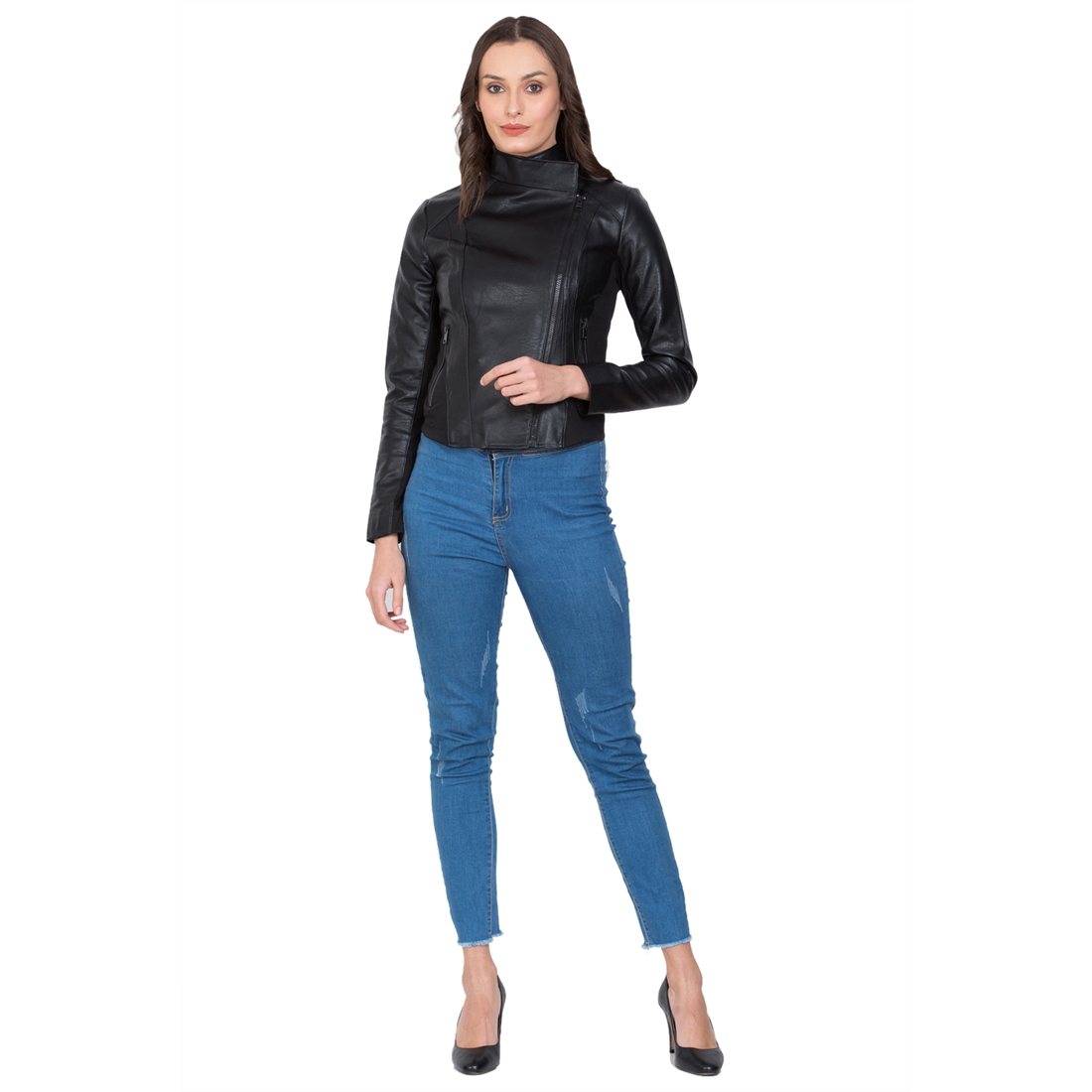 Justanned | JUSTANNED CARBON WOMEN LEATHER JACKET 1