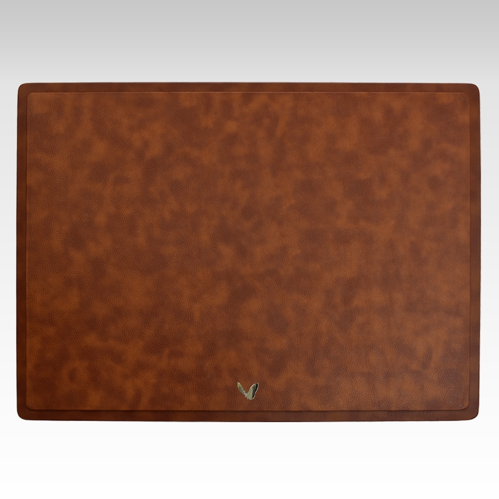 22x16 Inches Rigid Desk Blotter | Classic | Tan