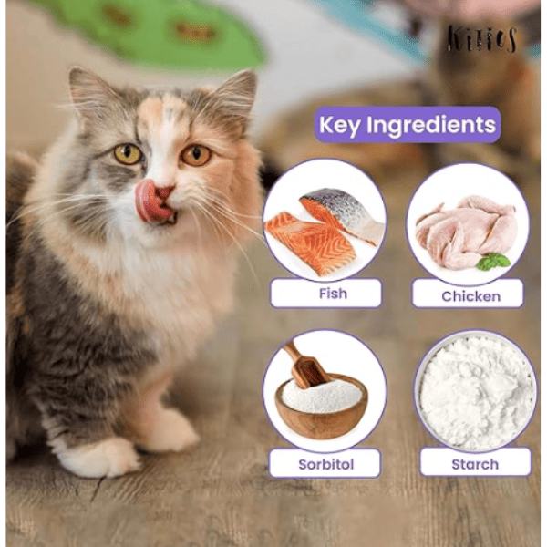 Kittos Salmon Rings Cat Treat - 35g