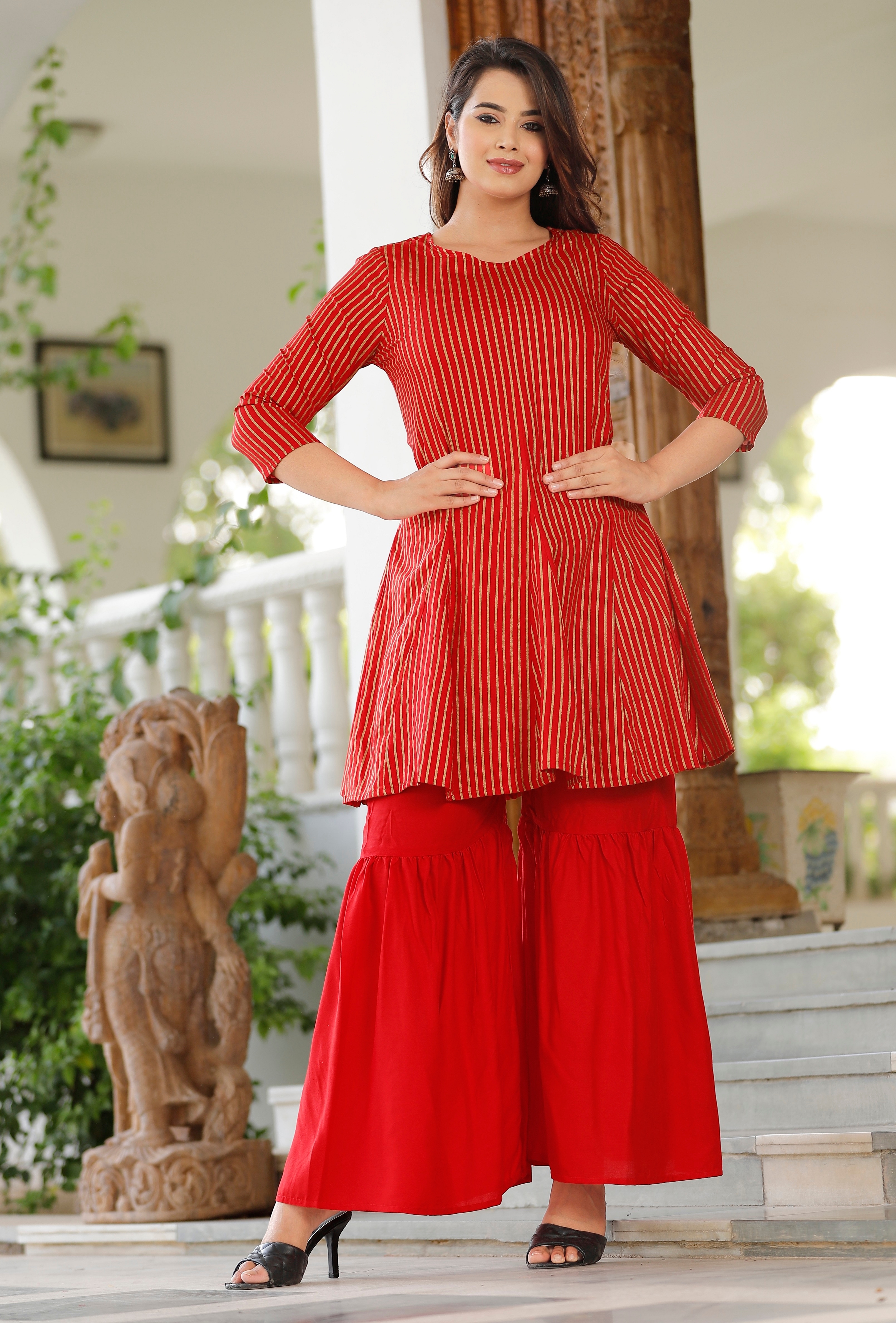 Sai Zara Designer Kurti - Plazo Set By Shree Balaji Fashion At Wholesale  Rate In Surat