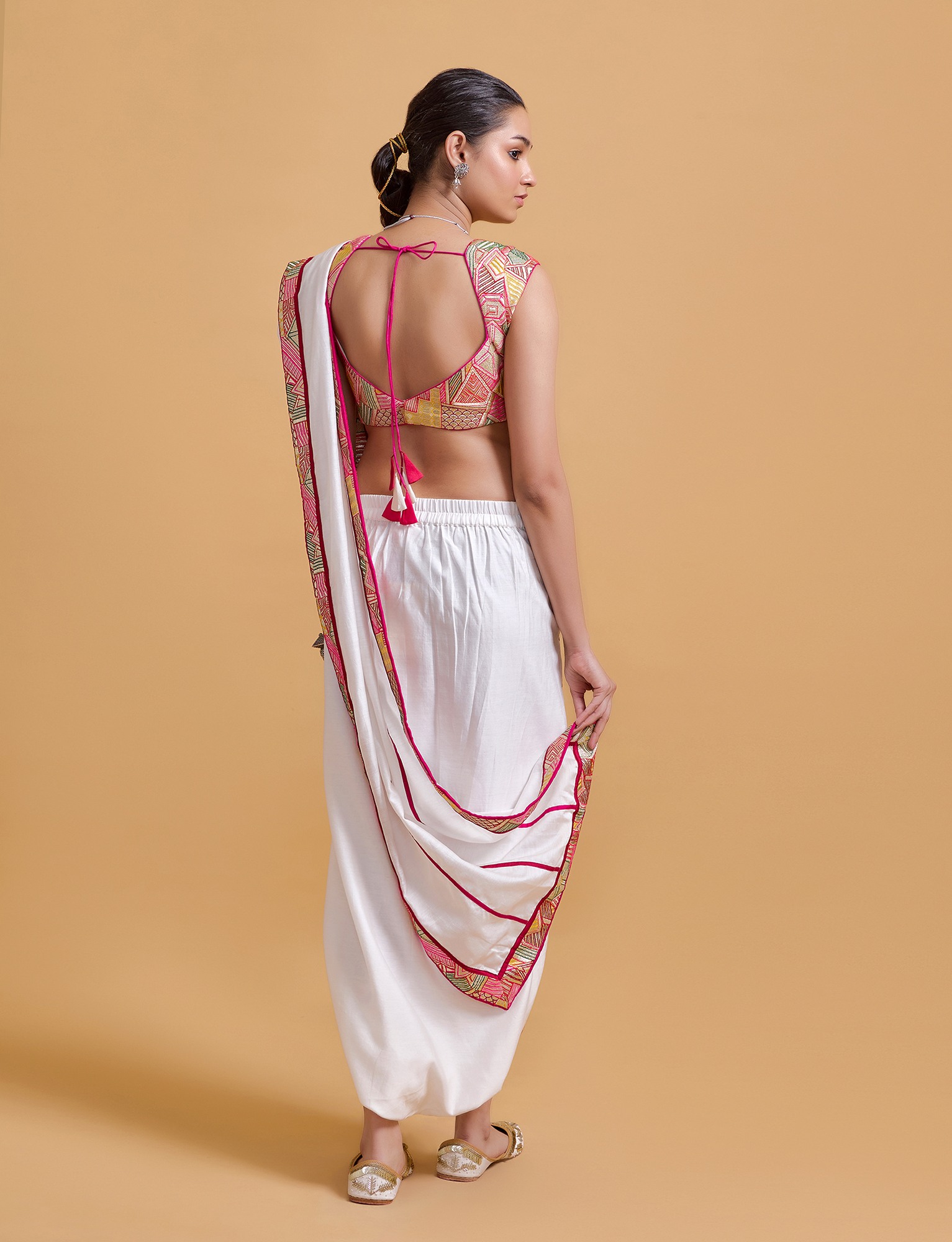 Mithai Offwhite Harem Saree