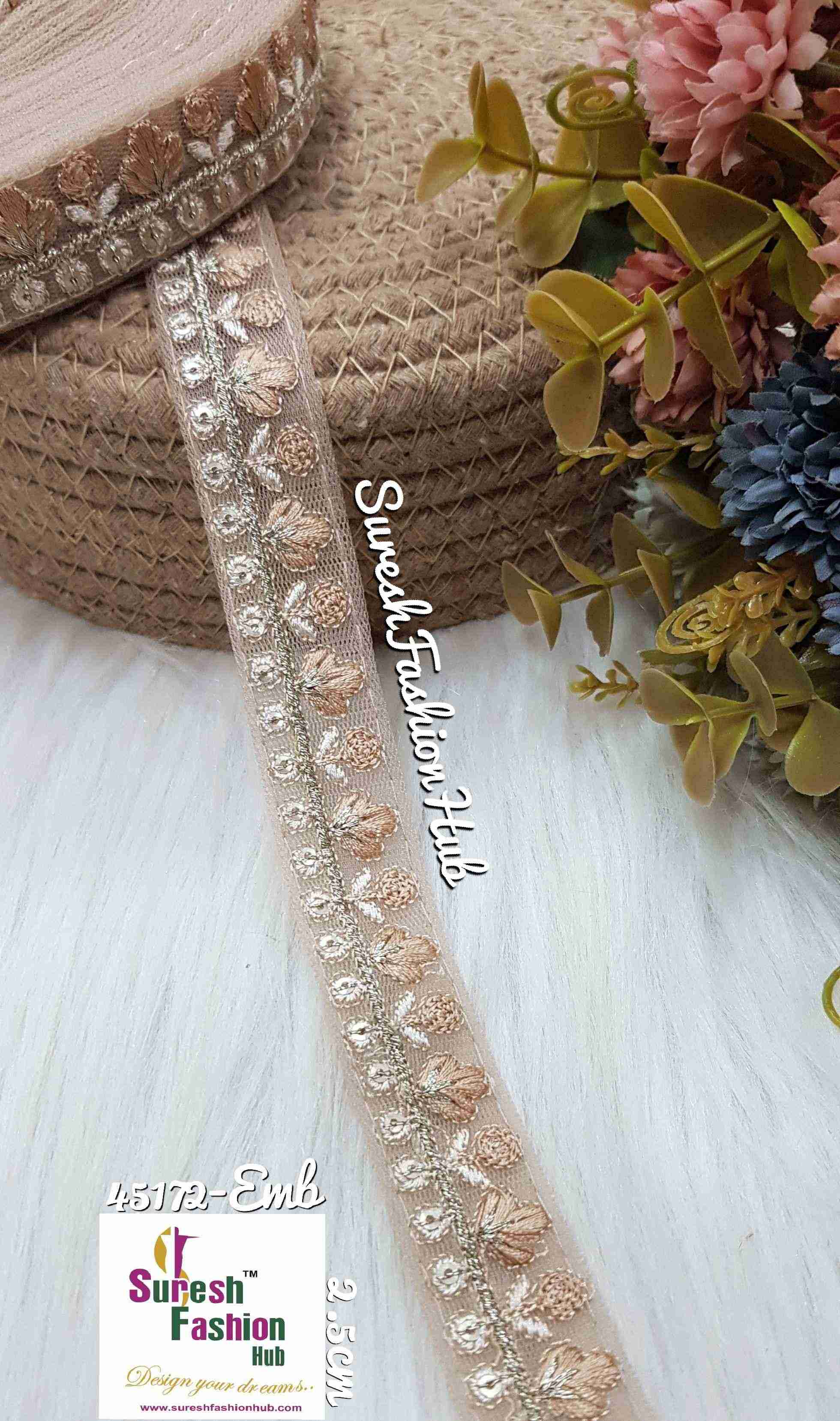 Radiant Butter Cream ThreadedDesigner Trim