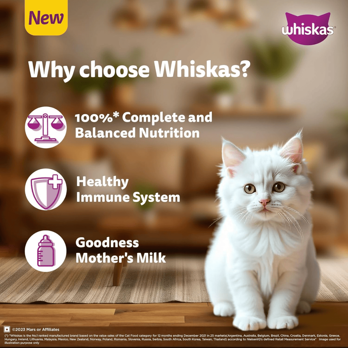 Whiskas (2 to 12 months) Persian Kitten Cat Dry Food