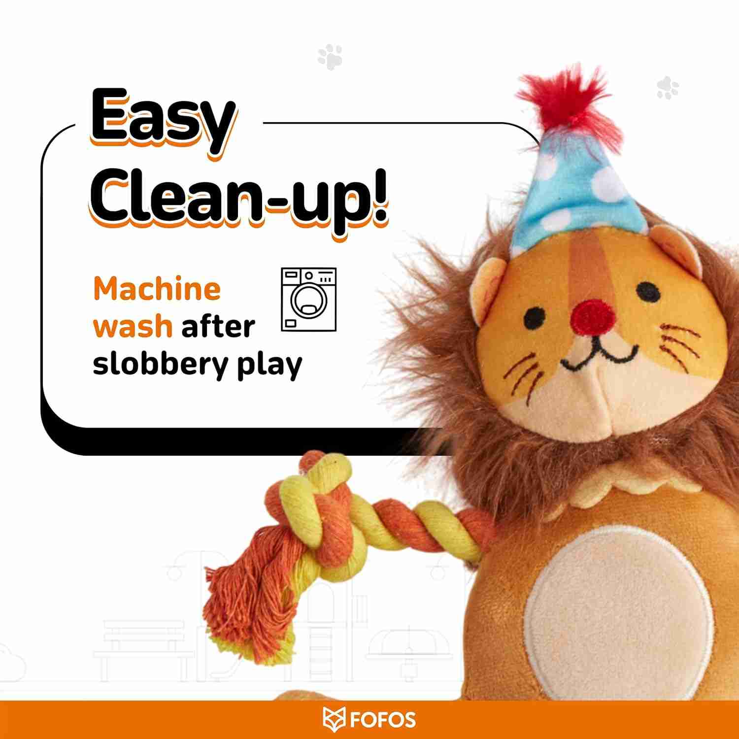 Fofos Fluffy Puppy Toy Lion