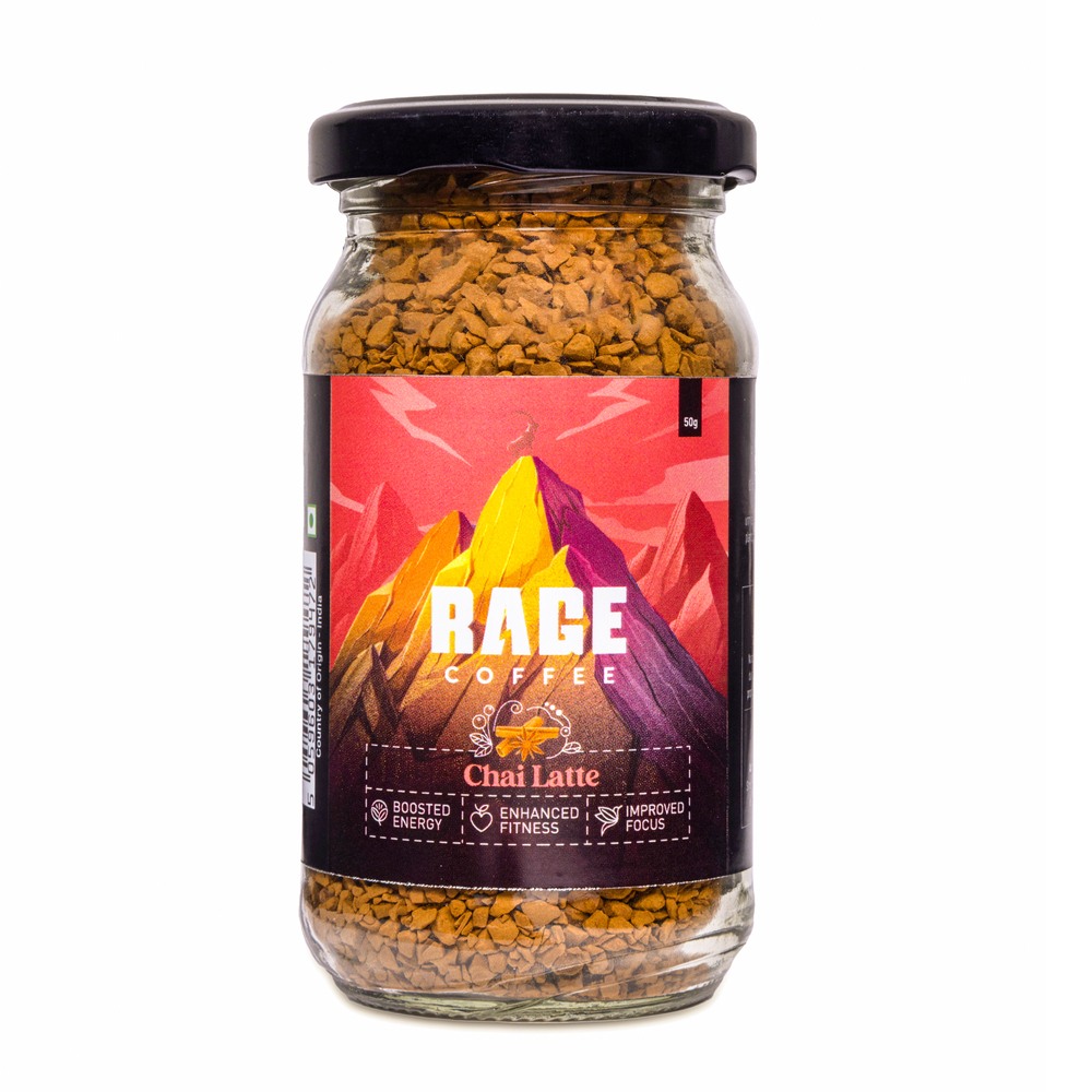 Rage Coffee 50 Gms Chai Latte Flavour Premium Arabica Instant Coffee