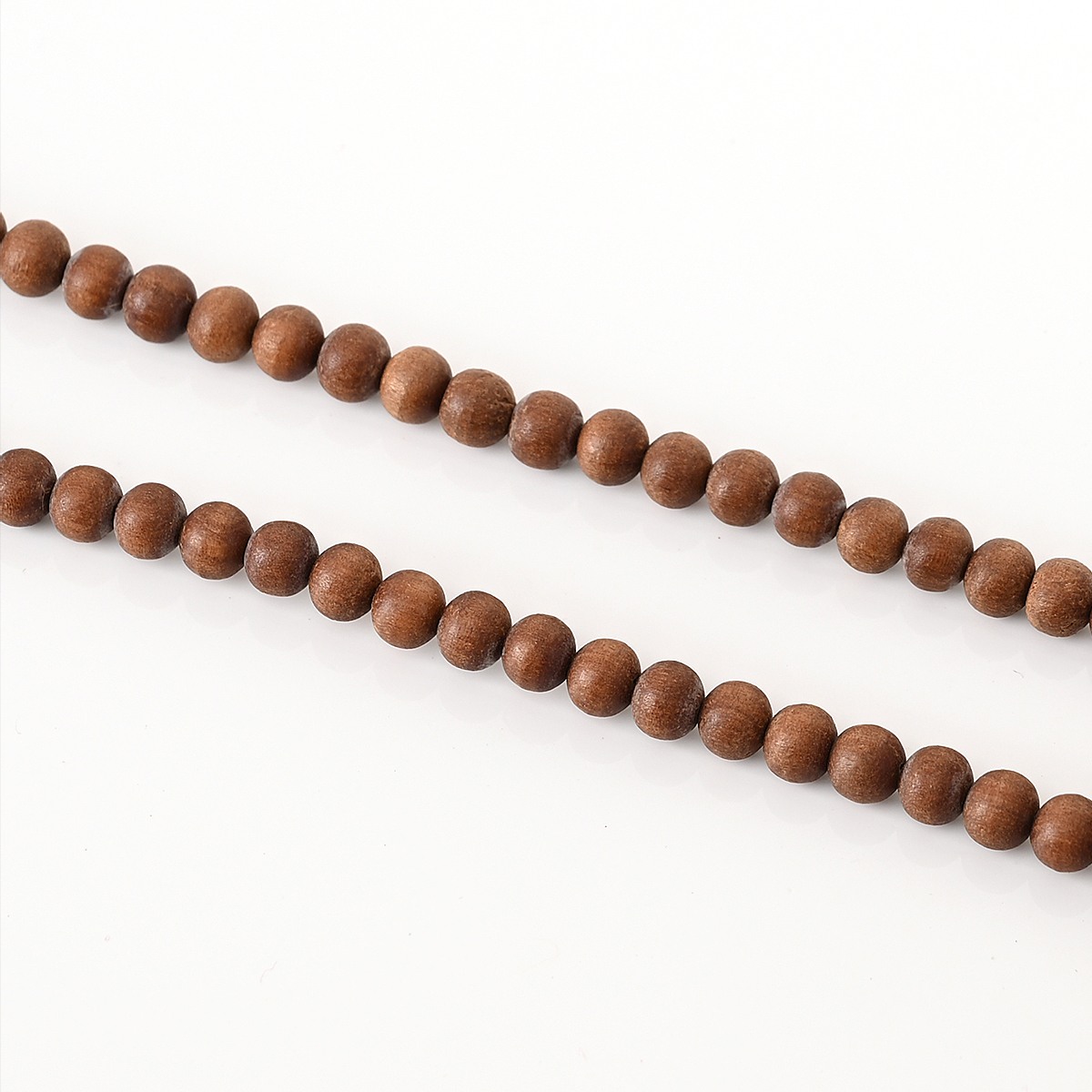 Shiv Ratan Kendra 100% Natural Yellow Chandan Mala, Genuine & Unpolished, For Chanting & Prayer II Length 29-35 CM II Weight: 10-15 Grams