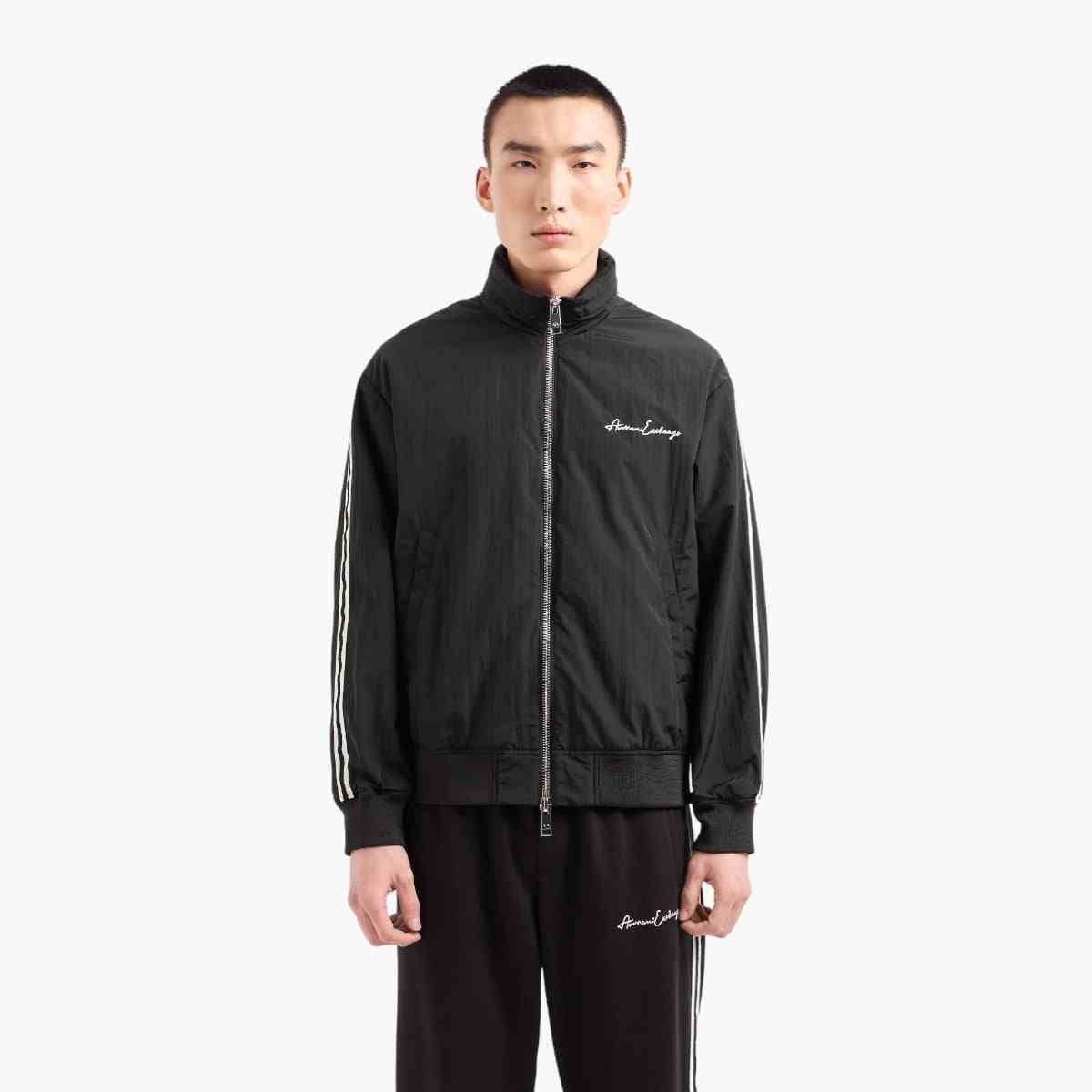 Signature Logo Crinkle Fabric Jacket