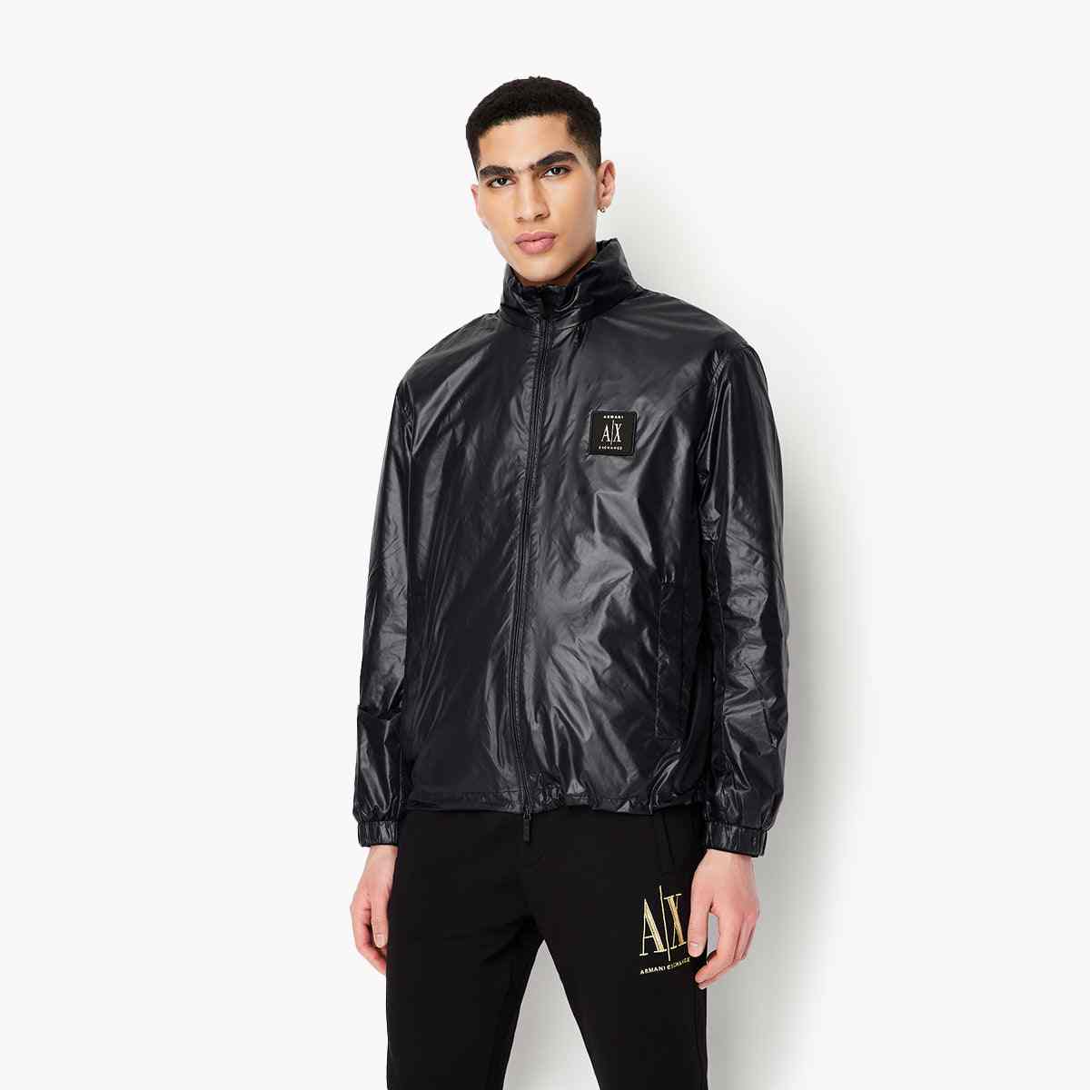 Icon Logo Zip Up Nylon Windbreaker Jacket
