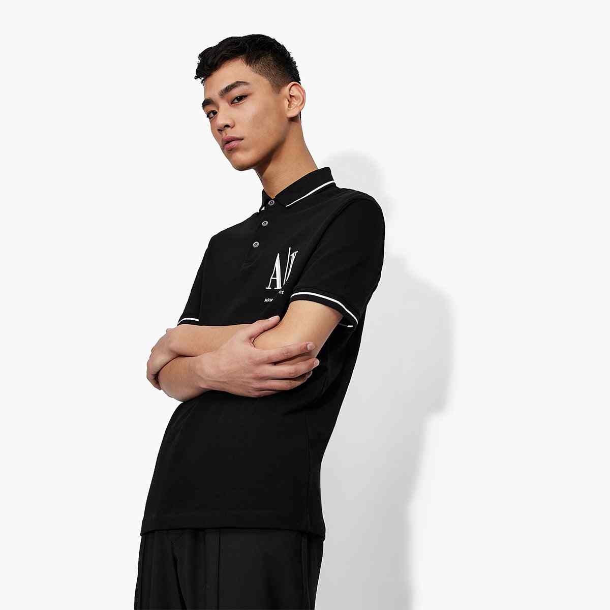 Regular Fit Icon Logo Cotton Piqué Polo Shirt
