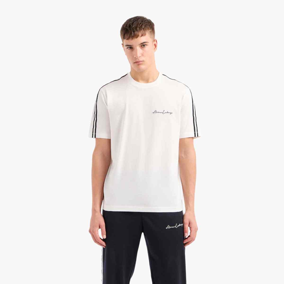Signature Logo Cotton Crewneck T-Shirt
