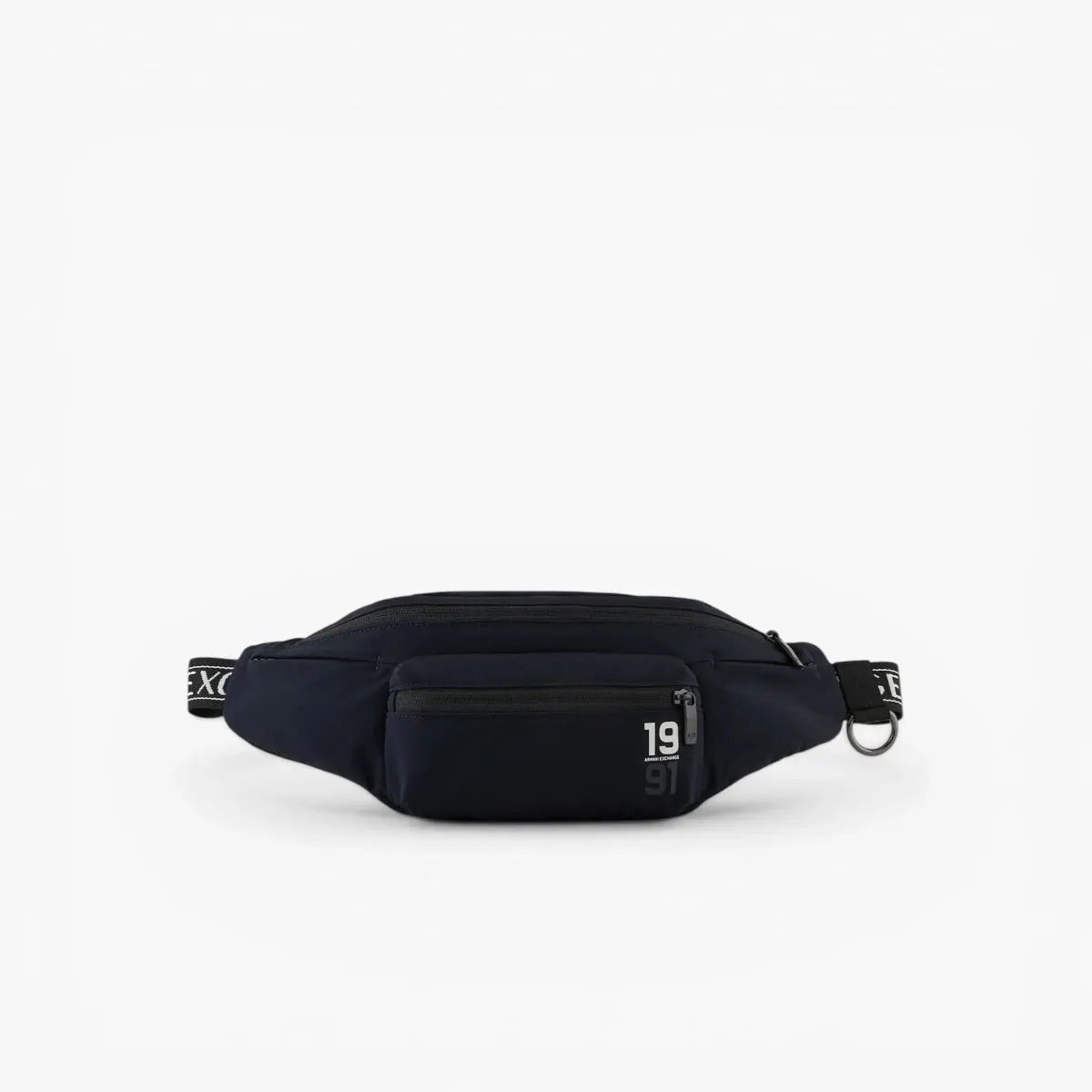 Belt Bag With Embroidered Branding And External Pocket