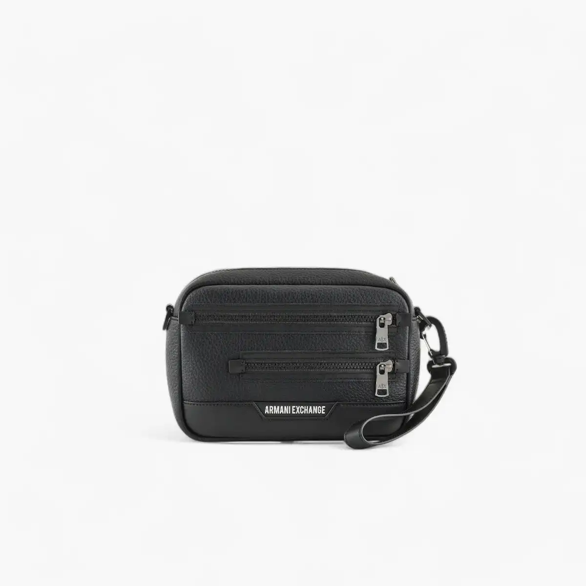 Coated Crossbody Bag With 2 External Pockets