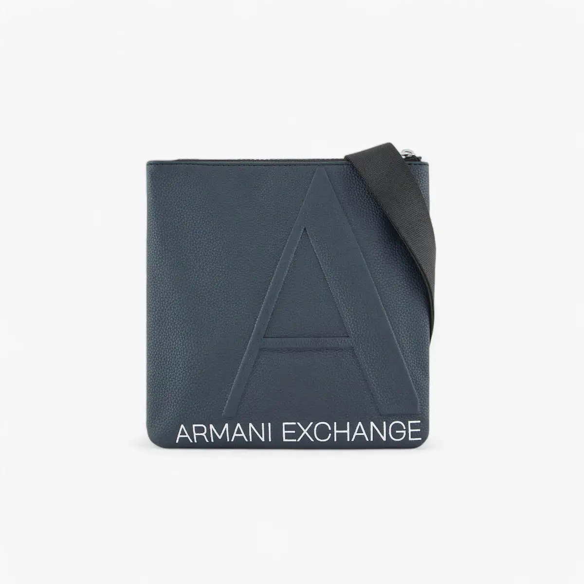 A Line Shoulder Bag With Embossed Branding
