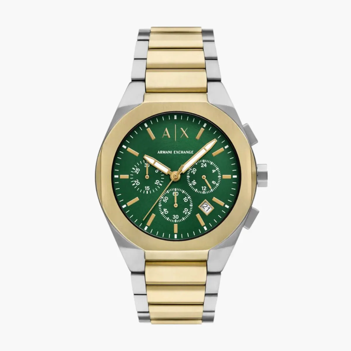 2-Tone Stainless Steel Round Watch
