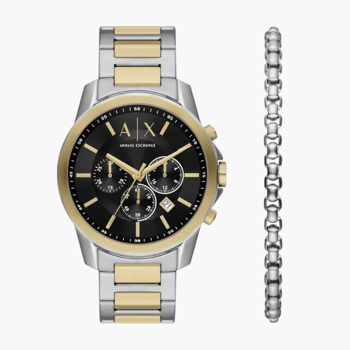 2-Tone Stainless Steel Round Watch