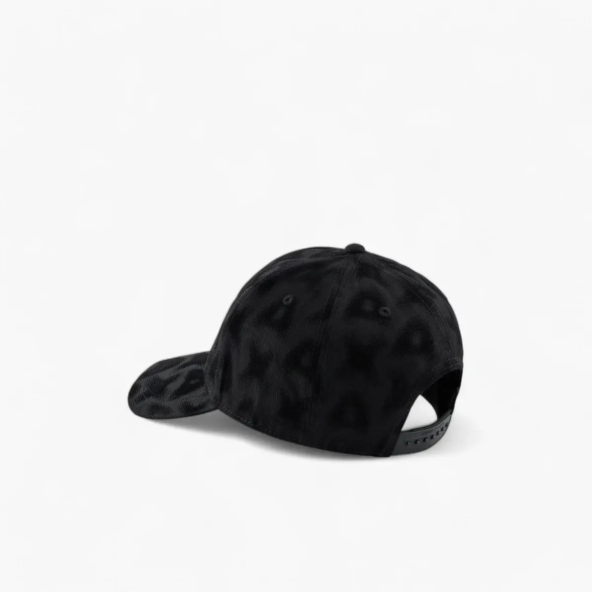 All Over Logo Cotton Cap With Snap Fastener