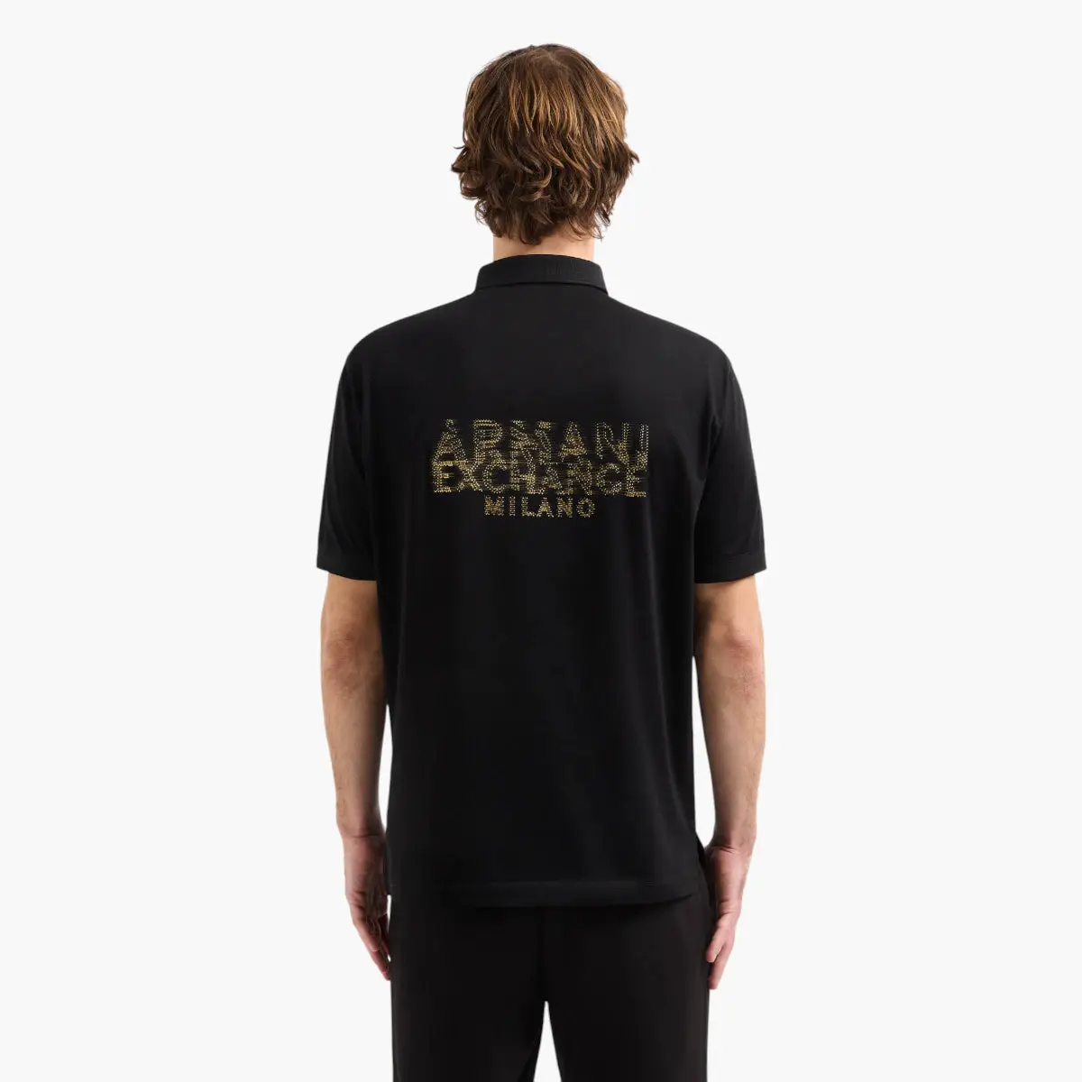 Regular Fit Mercerised Cotton Polo Shirt With Blurred Logo